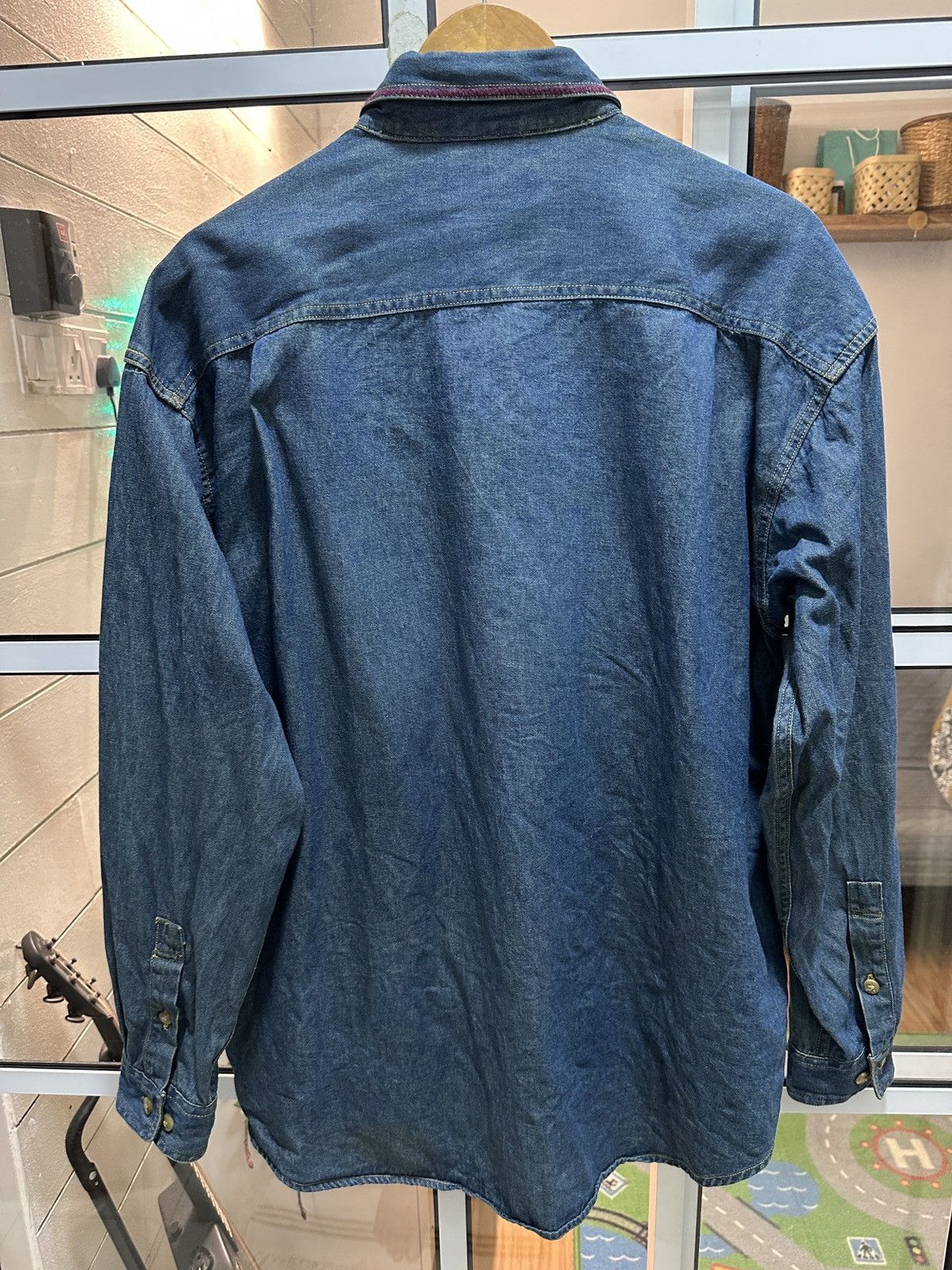 Japanese Brand Sentimental Boy Japan Patchwork Distressed Style Button Up Size US L / EU 52-54 / 3 - 3 Thumbnail