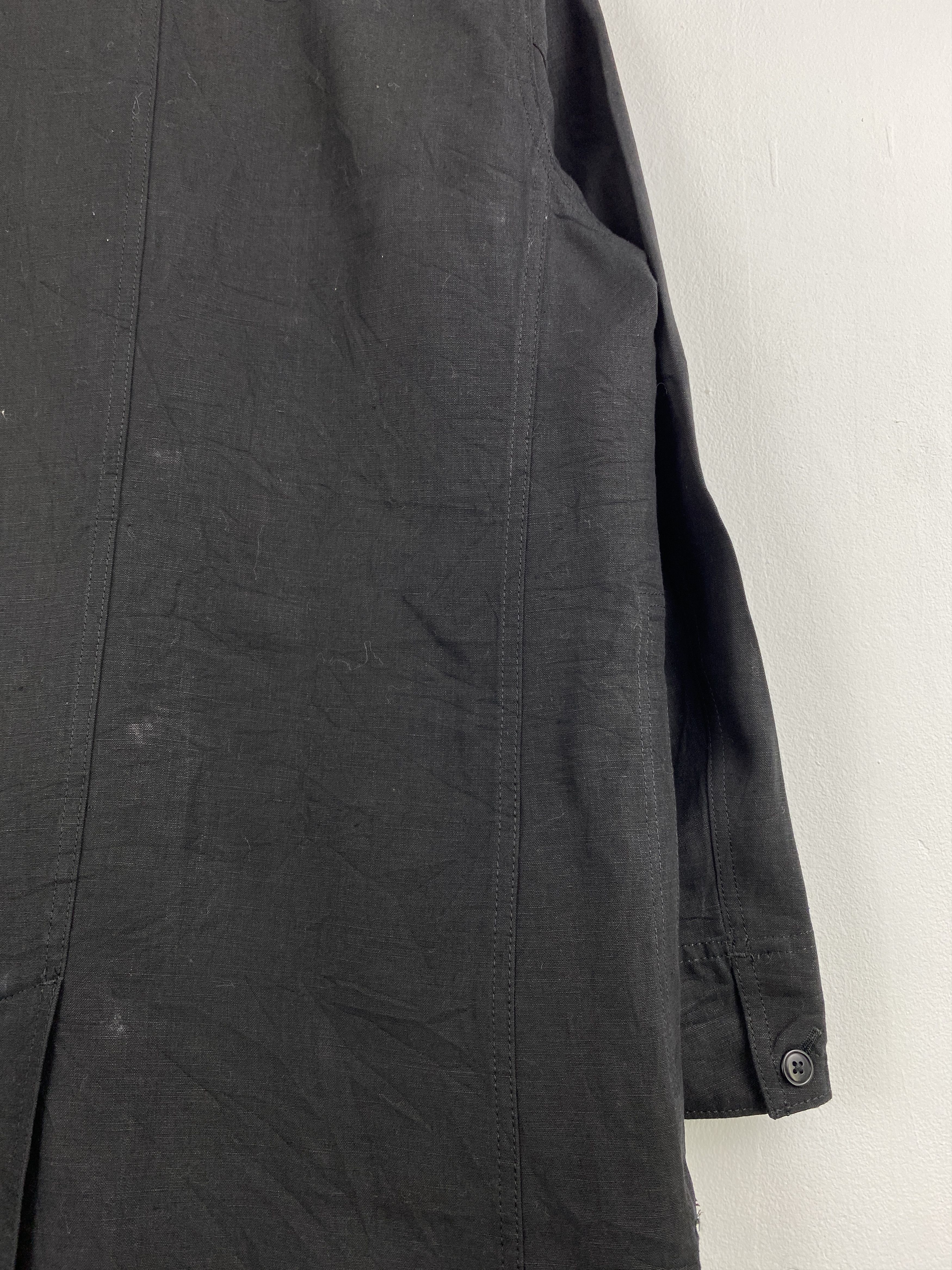Japanese Brand Vintage Japanese Brand Button Ups Long Jacket Black JA0119 Size US M / EU 48-50 / 2 - 12 Thumbnail