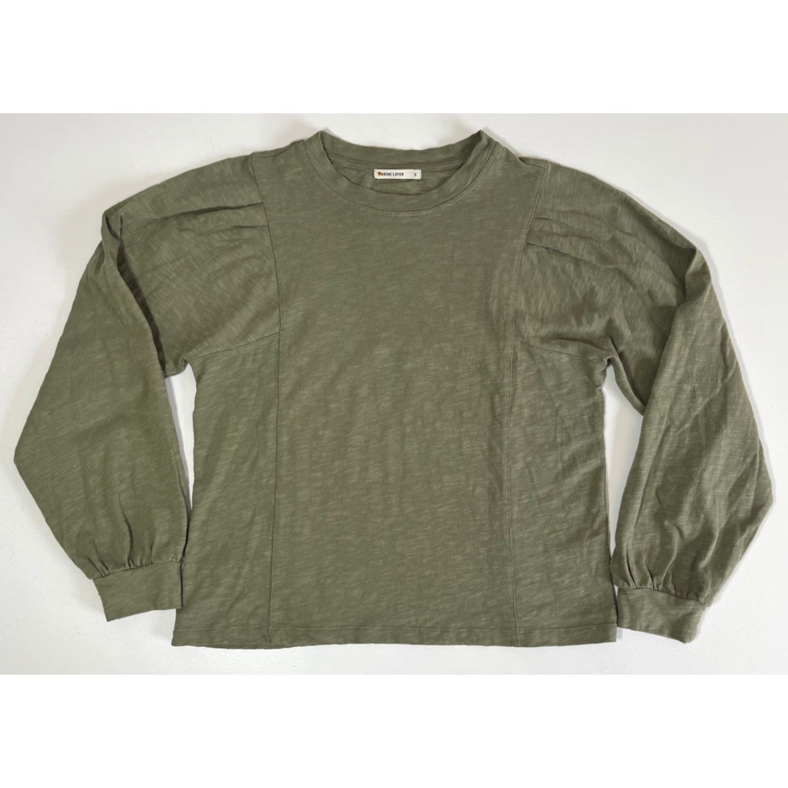 Marine Layer Mar ine Layer Women's Long Sleeve Top Shirt Girls? Size S / US 4 / IT 40 - 3 Thumbnail
