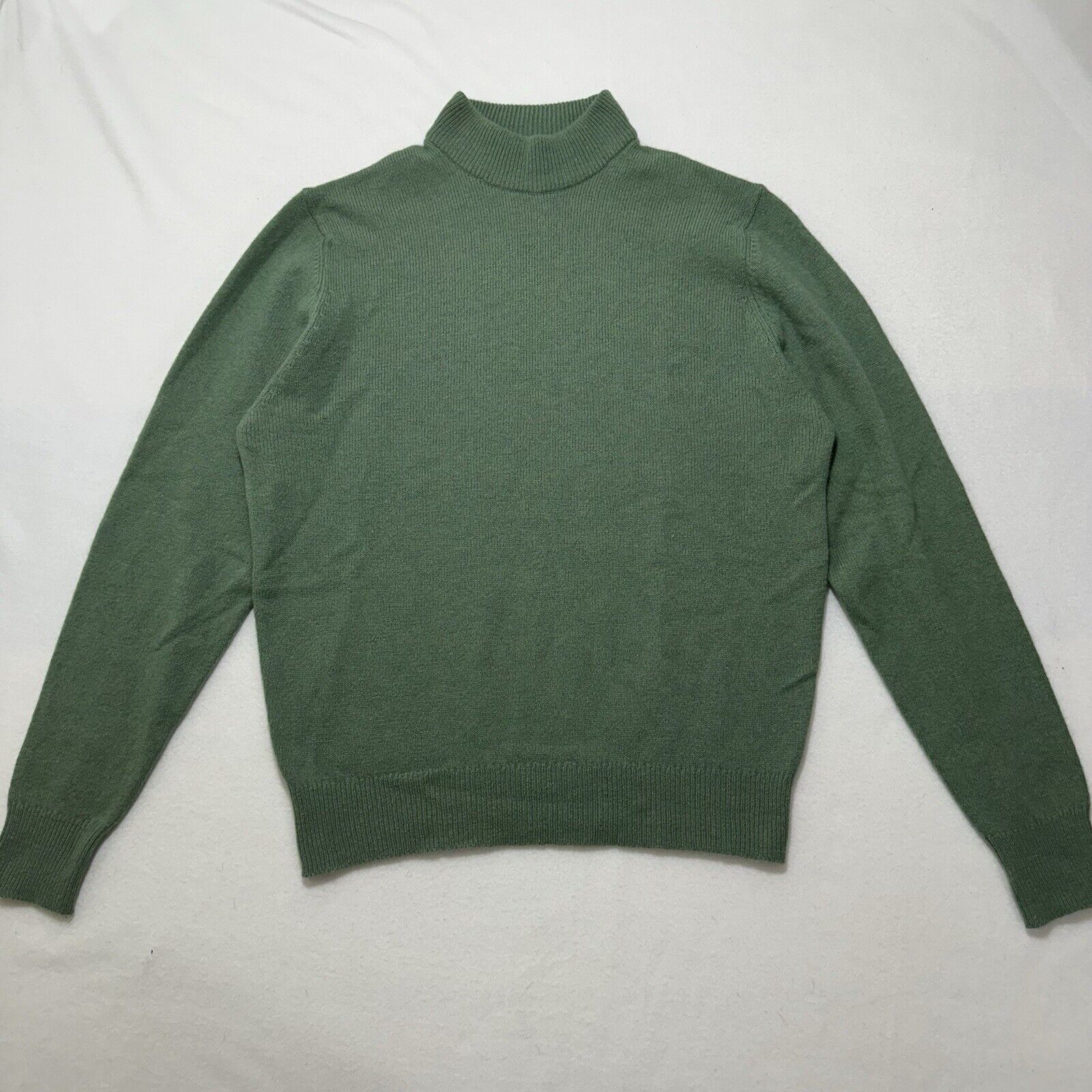 Vintage Romanes & Paterson =Green Mockneck Lambswool Angora Sweater Size S / US 4 / IT 40 - 1 Thumbnail