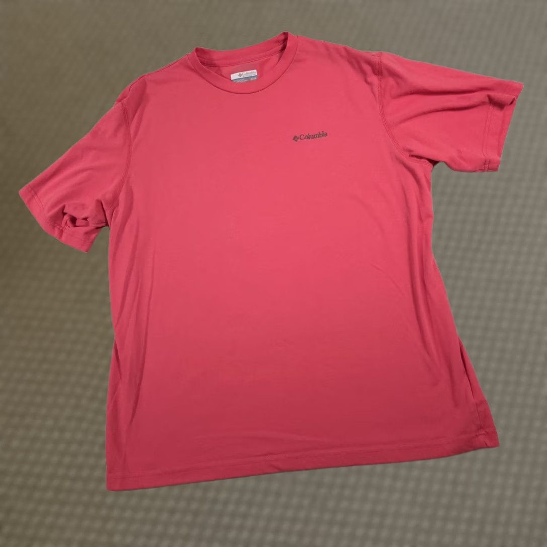 Logo 7 Columbia Shirt Mens XL Red Omni-Wick Performance Tee Lightweight Outdoors Logo Shirt Mens XL Red Omni-Wick Size US XL / EU 56 / 4 - 1 Thumbnail