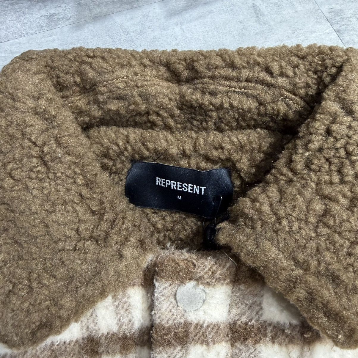 Represent Clo. Represent Sherpa Shirt Brown Size US M / EU 48-50 / 2 - 4 Thumbnail