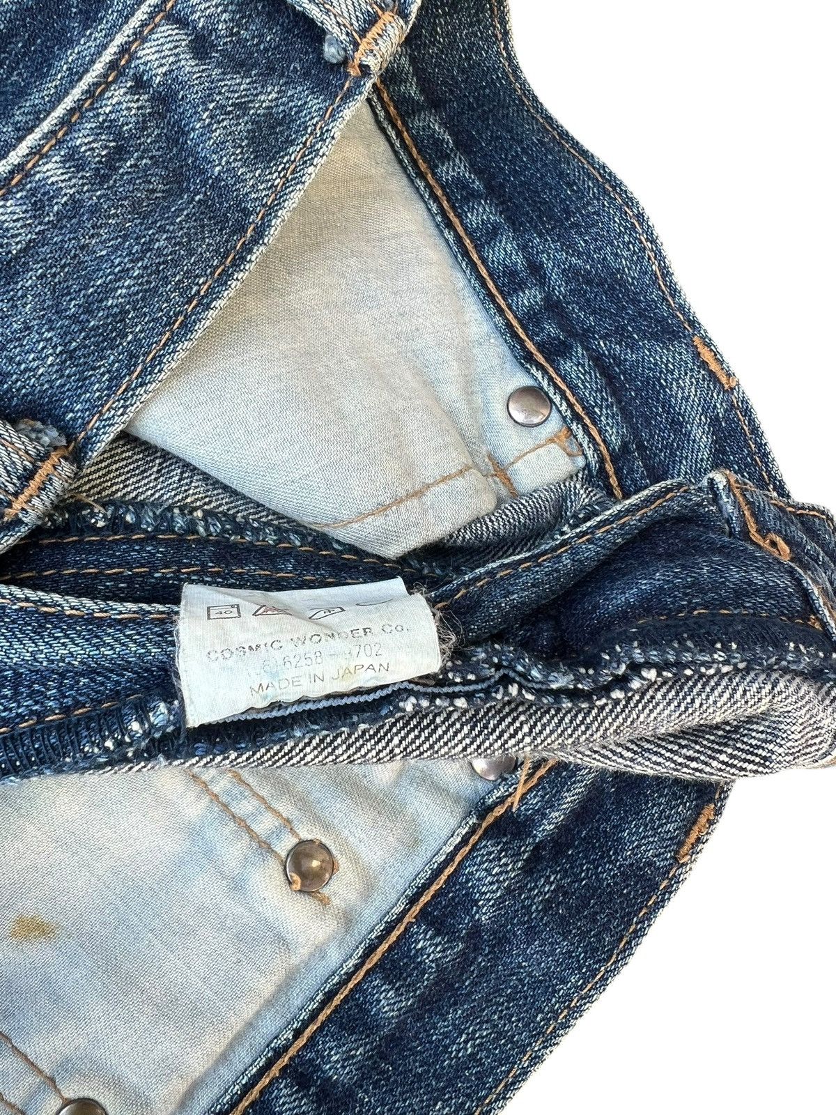 Vintage Vintage Cosmic Wonder Japan Dirty Mud Denim Flare Jeans Size US 32 / EU 48 - 21 Thumbnail