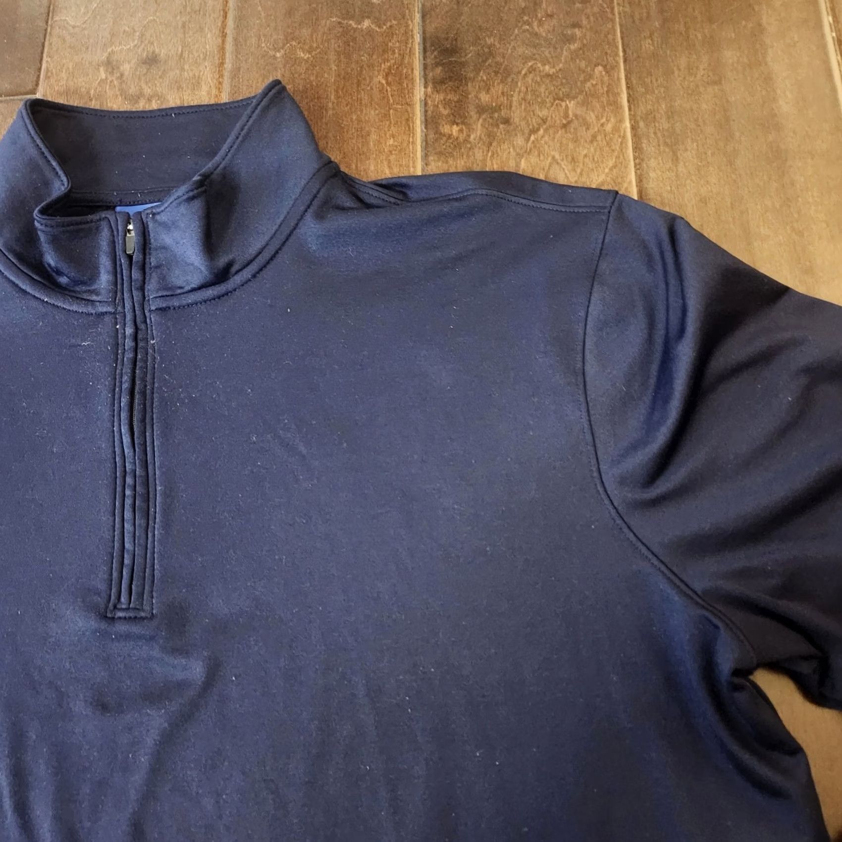 Apt. 9 Apt 9 Mens XL Navy Quarter Zip Pullover Shirt Long Sleeve Size US XL / EU 56 / 4 - 5 Thumbnail