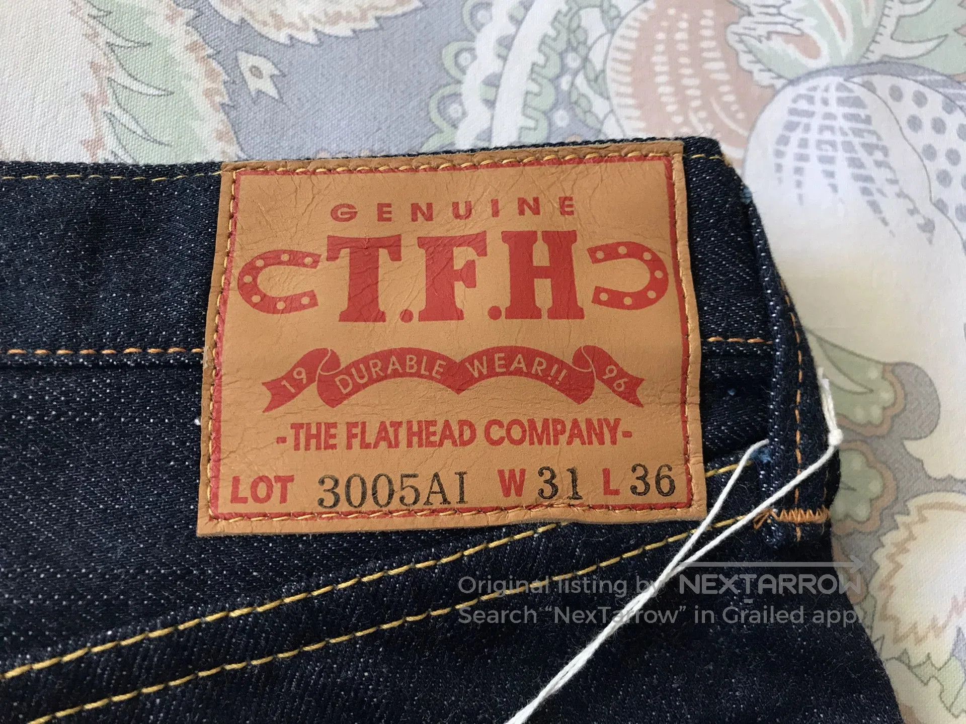 Visvim The Flat Head 3005AI Natural Dye Jeans. Size US 31 - 8 Thumbnail