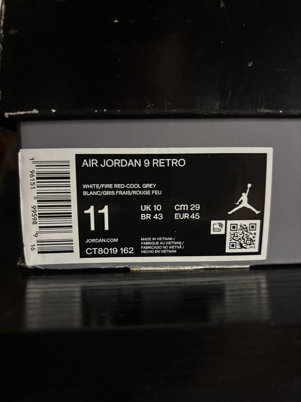 Jordan Brand Nike Air Jordan 9 Retro Size US 11 / EU 44 - 11 Thumbnail