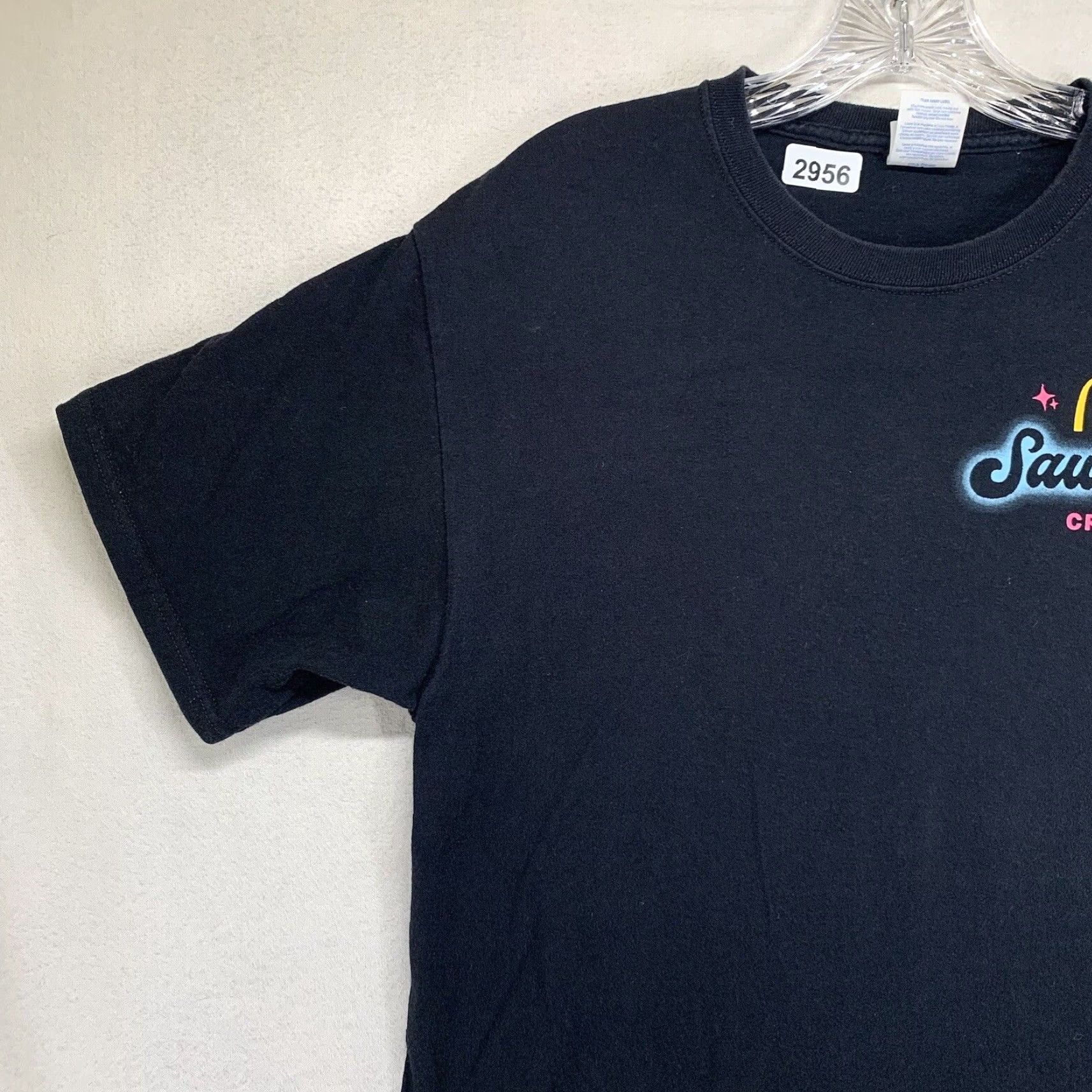 Vintage McDonald's Saweetie Graphic T-Shirt Men’s Small Black Slim Fit 90s Grunge Goth Size US S / EU 44-46 / 1 - 5 Thumbnail