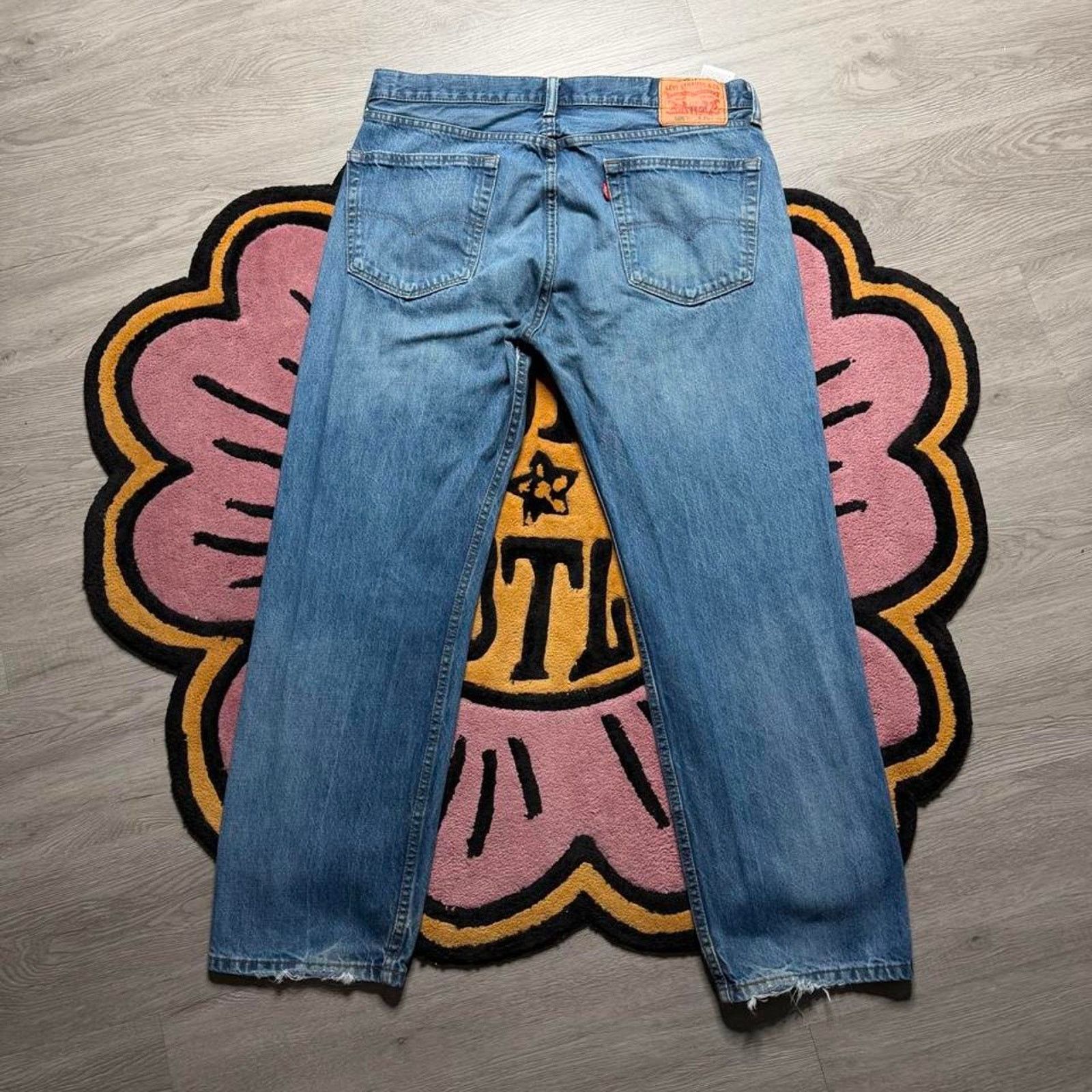 Levi's Levi’s Strauss 505 Regular Straight Leg Denim Jeans 36x30 Size US 36 / EU 52 - 7 Thumbnail