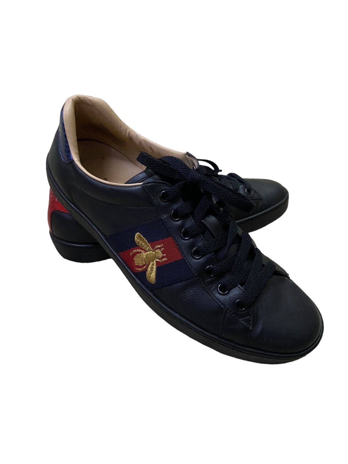 Gucci Gucci Ace Black Sneaker Size US 8 / EU 41 - 2 Thumbnail