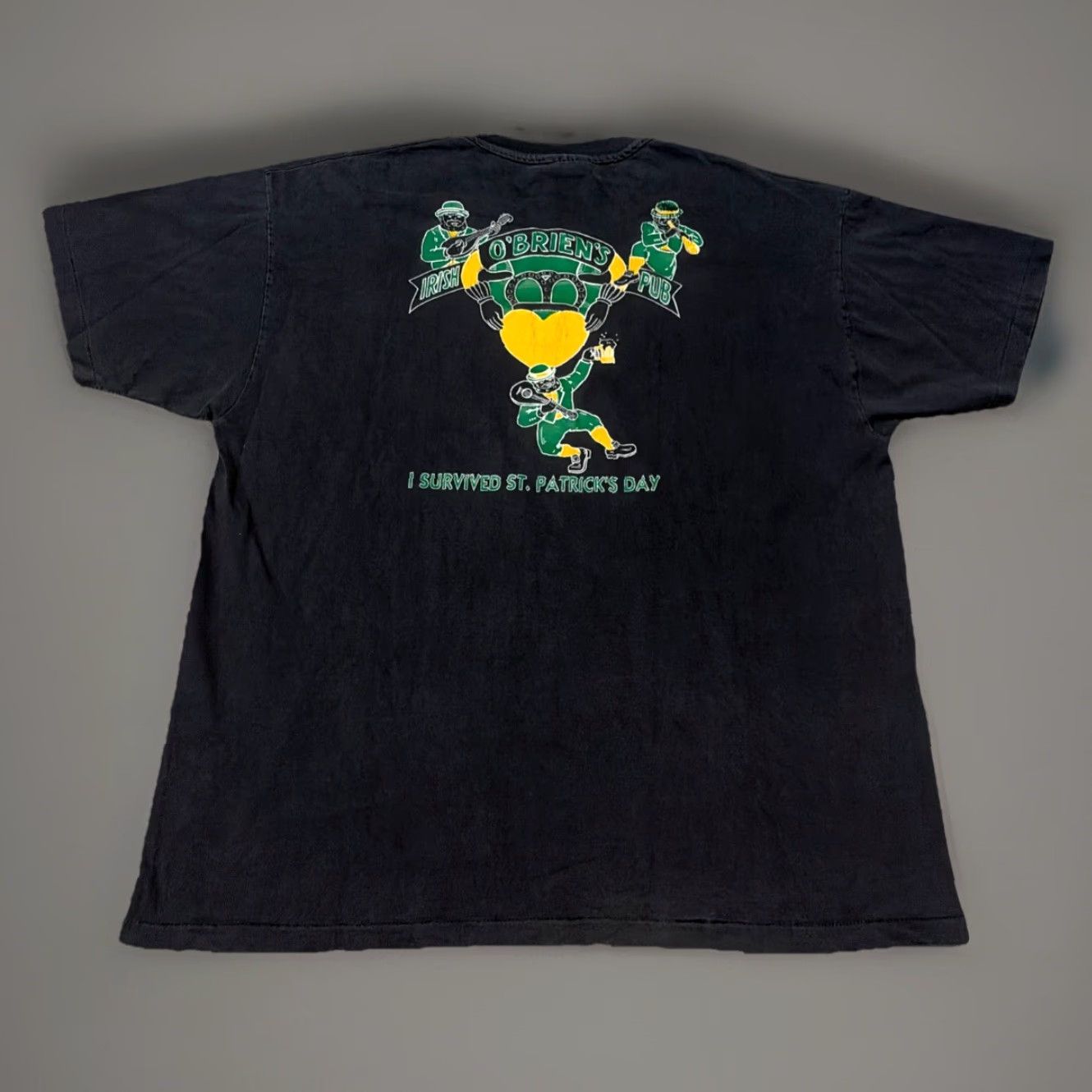 Hanes VINTAGE 90s Hanes Black T-Shirt XL Mens O’Briens’s Irish Pub Tampa Florida St Patrick’s Day Size US XL / EU 56 / 4 - 2 Thumbnail