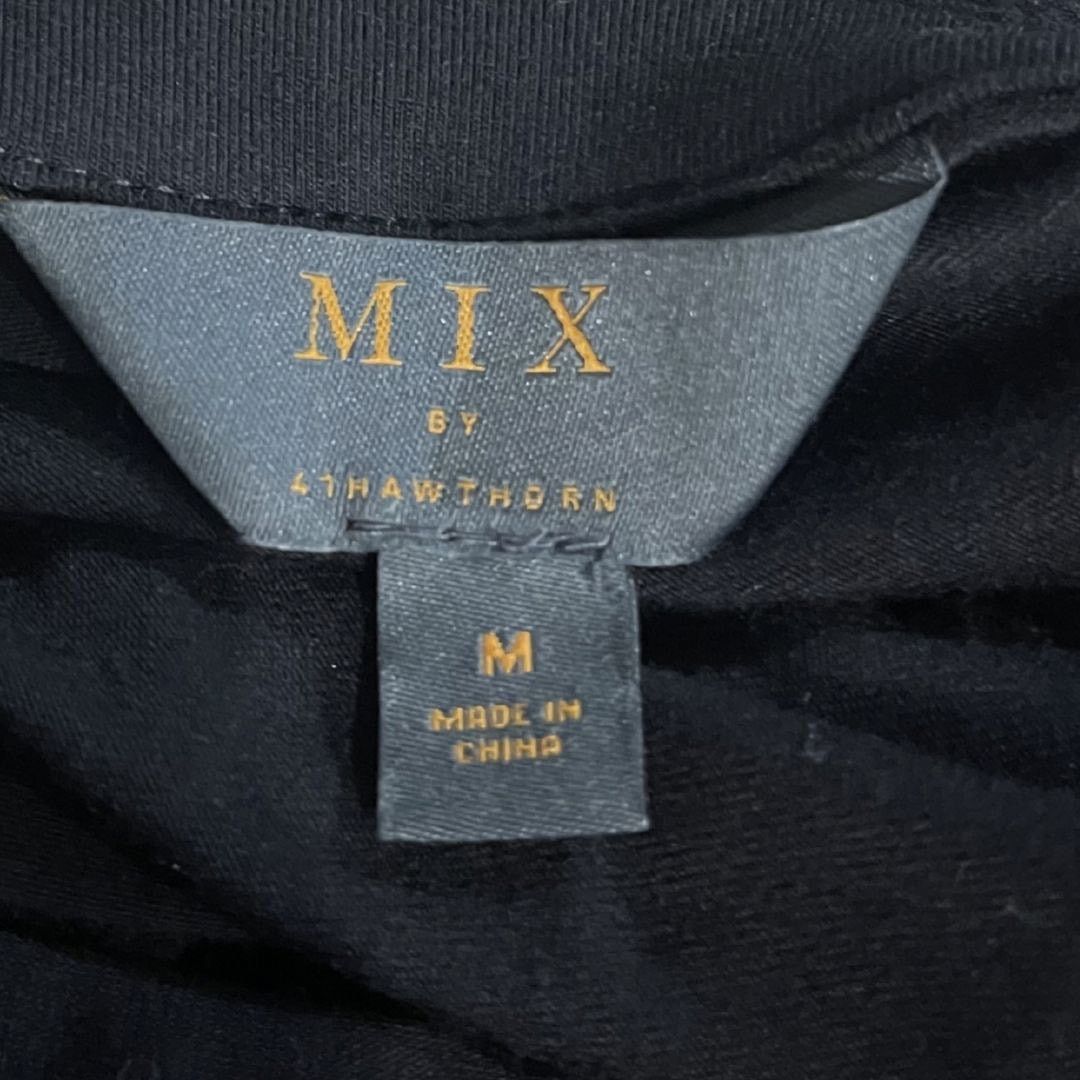 Other MIX by 41Hawthorn VNeck Shirt Dress Black Long Sleeve Midi Size M / US 6-8 / IT 42-44 - 3 Thumbnail