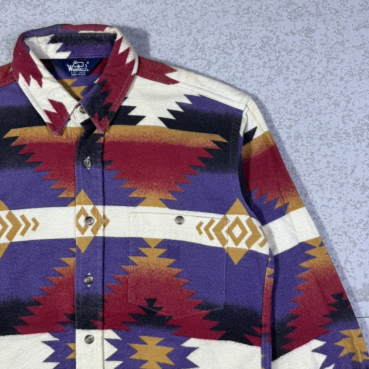 Vintage × Woolrich Woolen Mills Vintage Woolrich Aztec Navajo Shirt Size US M / EU 48-50 / 2 - 5 Thumbnail