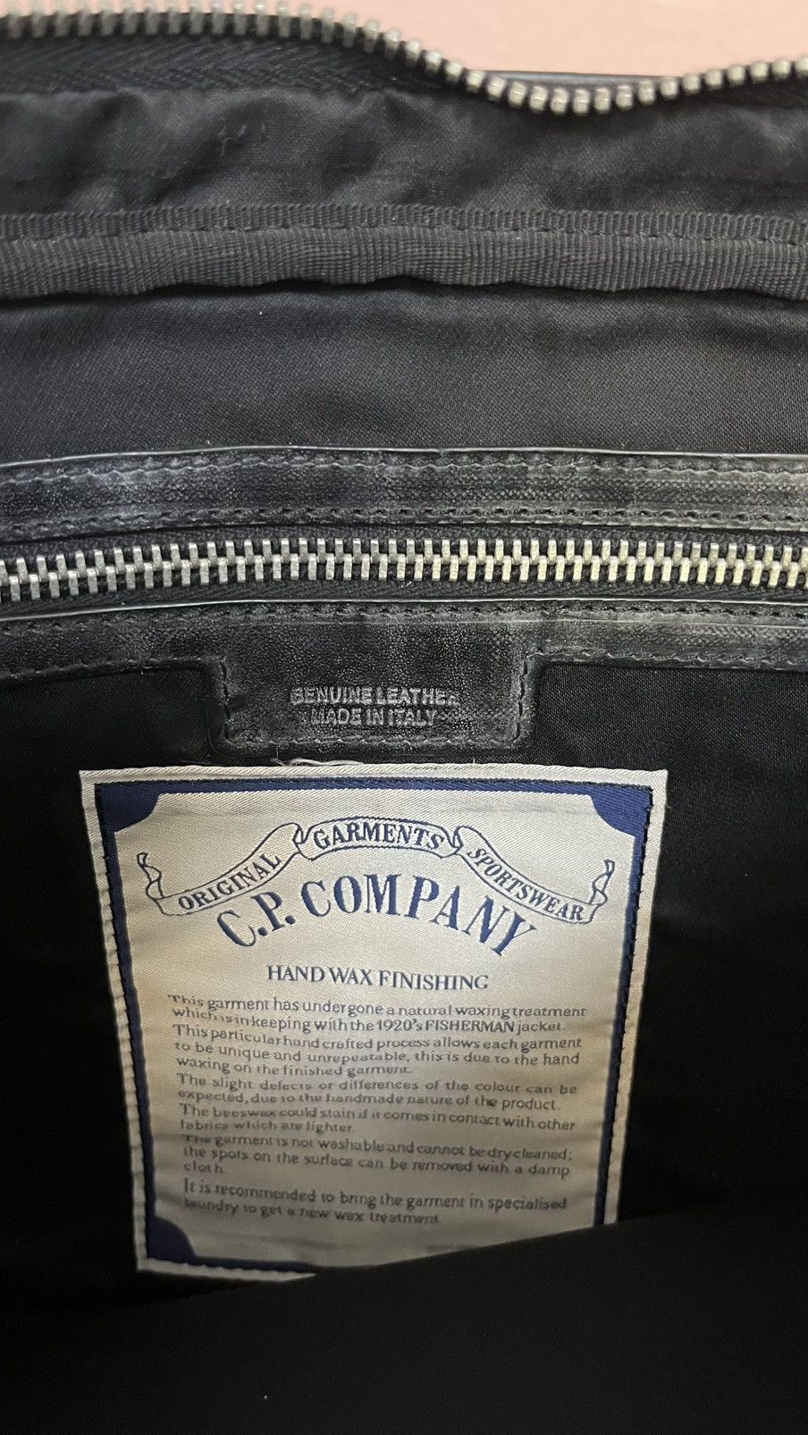 C.P. Company C.P. Company Archive Hand Waxed Fisherman Laptop Bag Size ONE SIZE - 6 Thumbnail