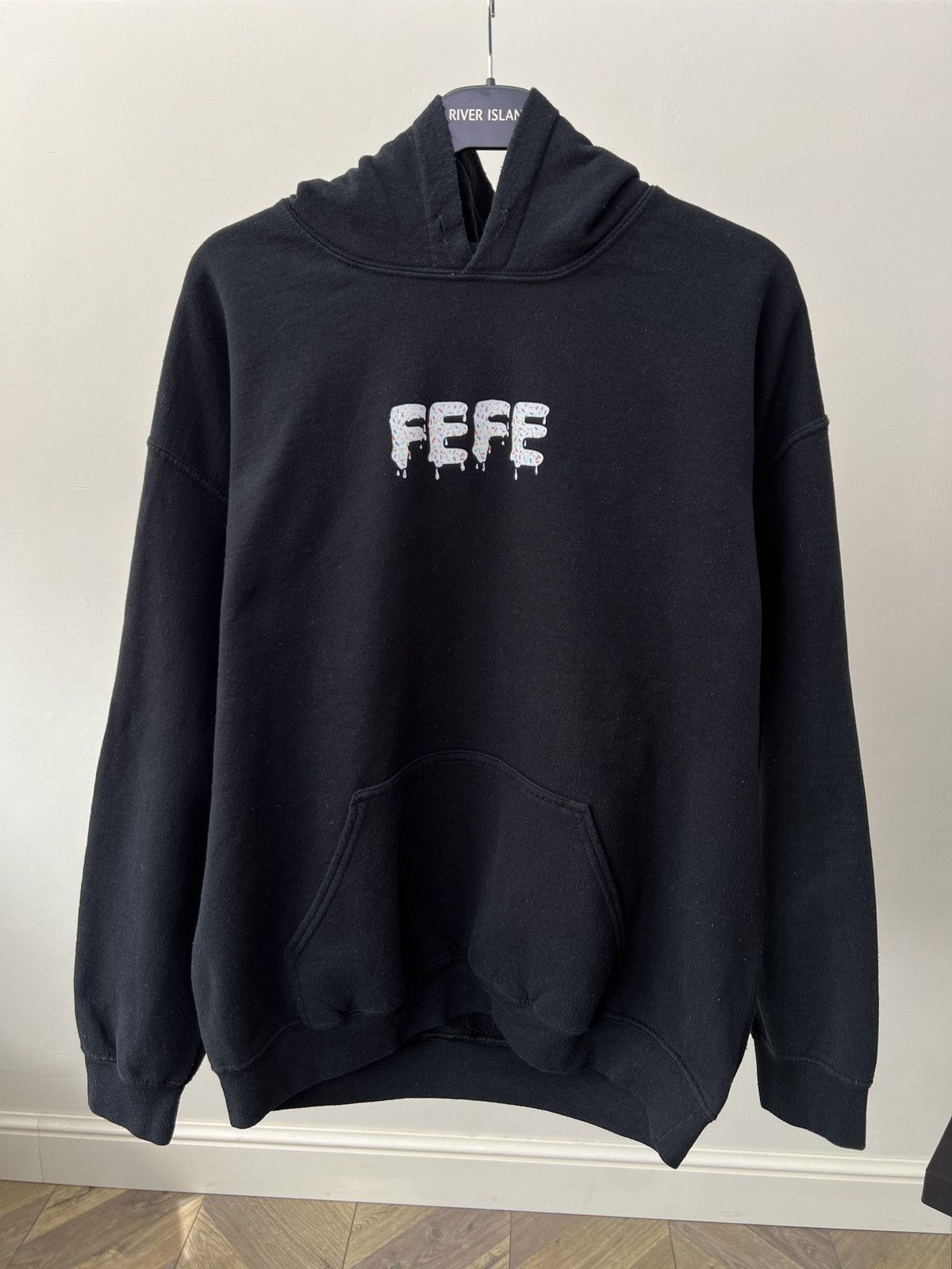 Other Vintage 6ix9ine “FEFE” Graphic Faded Hoodie Hip Hop Size US L / EU 52-54 / 3 - 3 Thumbnail