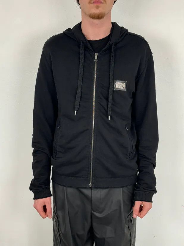 Dolce & Gabbana 2010s Dolce & Gabbana Dark Premium Zip-up Hoodie Size US L / EU 52-54 / 3 - 2 Thumbnail