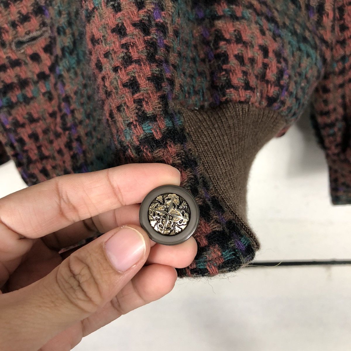 Japanese Brand × Vintage 📌Vintage Wool Bomber Jacket Native La Playa Issey Miyake Size US M / EU 48-50 / 2 - 17 Thumbnail