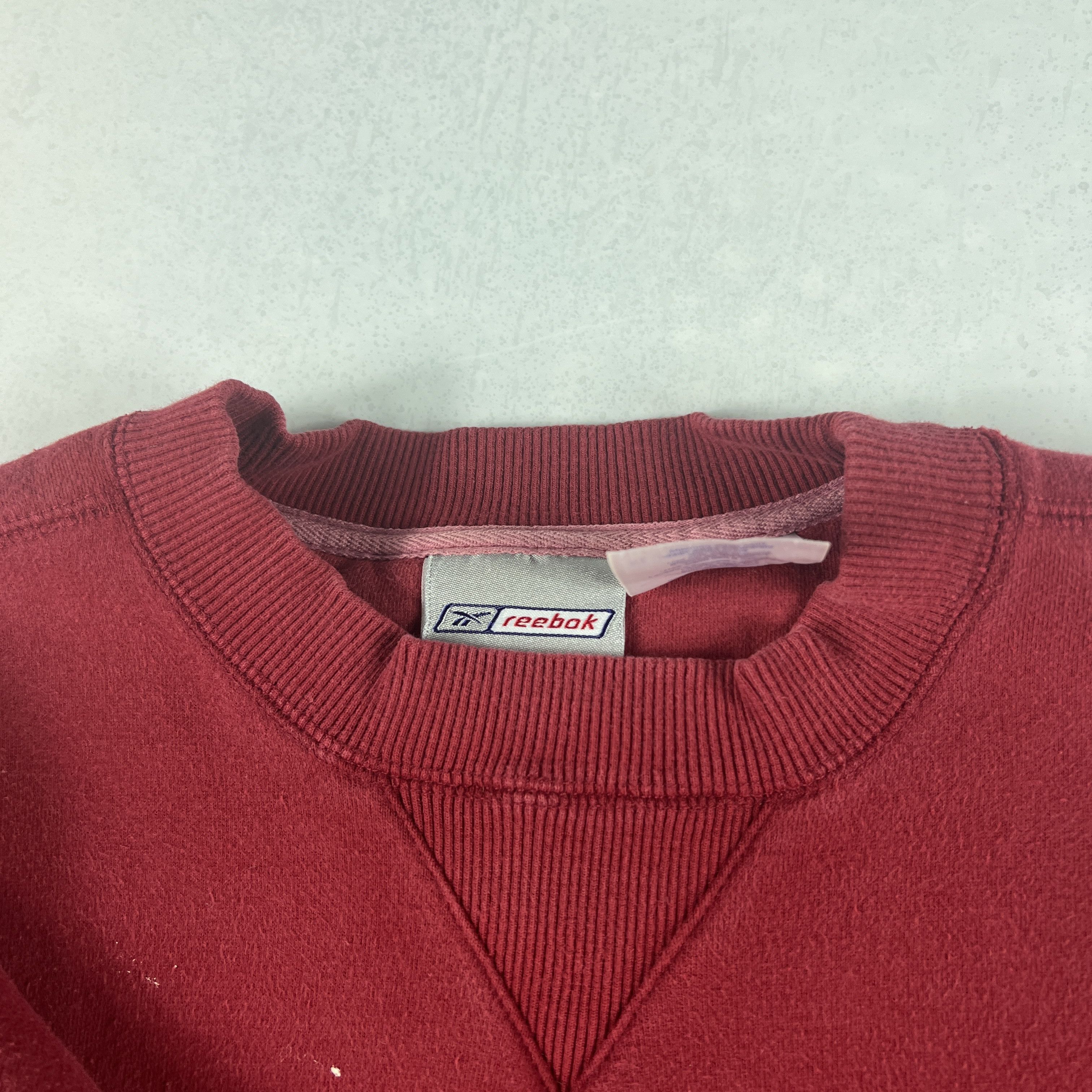 Reebok × Vintage Y2K Reebok Sweatshirt Faded Small Logo Embroidered Crewneck Size US XL / EU 56 / 4 - 7 Thumbnail