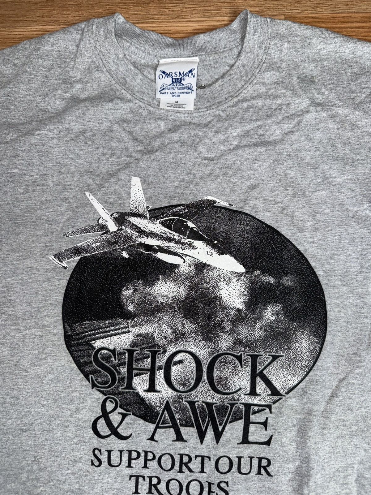 Vintage Vintage Shock & Awe Support Our Troops Shirt Size Medium Size US M / EU 48-50 / 2 - 2 Thumbnail