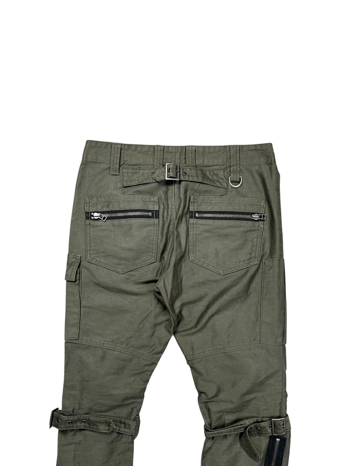 If Six Was Nine 2000s La Moda Libera - Bondage Flared Cargo Pants Size US 29 - 11 Thumbnail