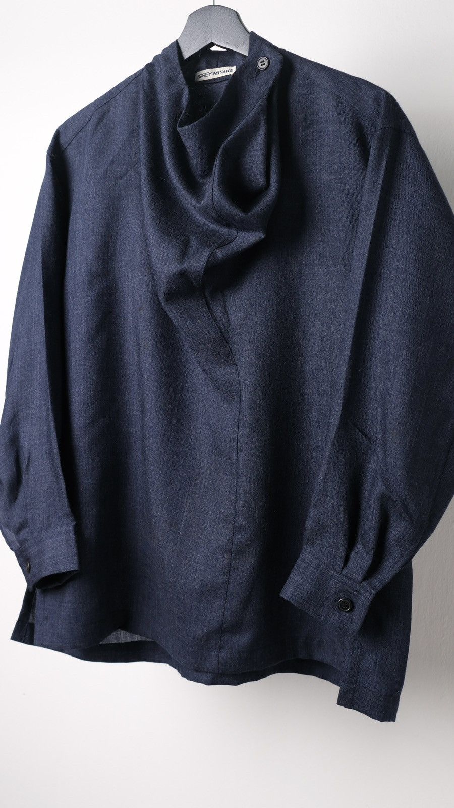 Issey Miyake Issey Miyake Asymmetrical Collar Shirt Size M / US 6-8 / IT 42-44 - 8 Thumbnail