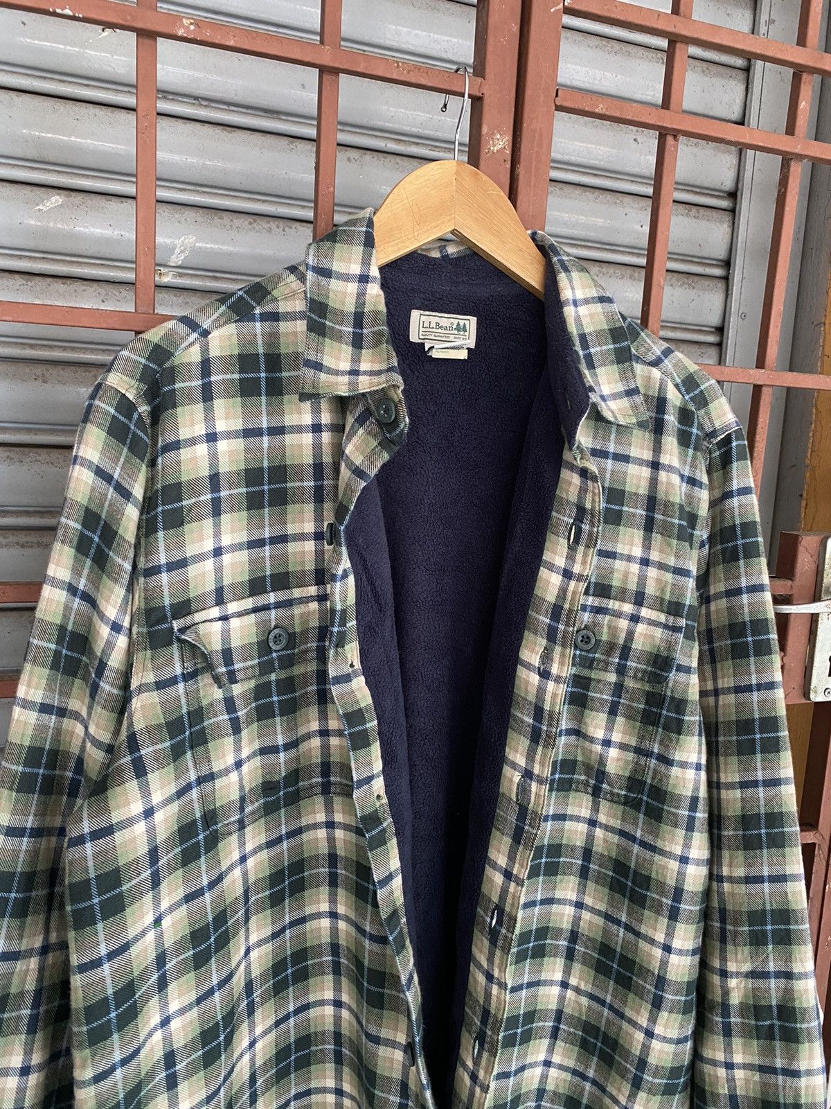 Japanese Brand Vintage L.L Bean Flannel Button Jacket Size US L / EU 52-54 / 3 - 10 Thumbnail