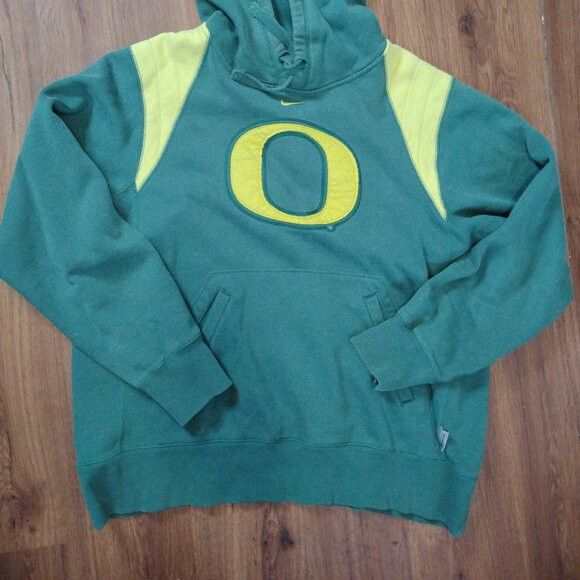 Nike Vintage Nike Oregon Ducks Hoodie Sweatshirt Mid Swoosh Size US L / EU 52-54 / 3 - 3 Thumbnail