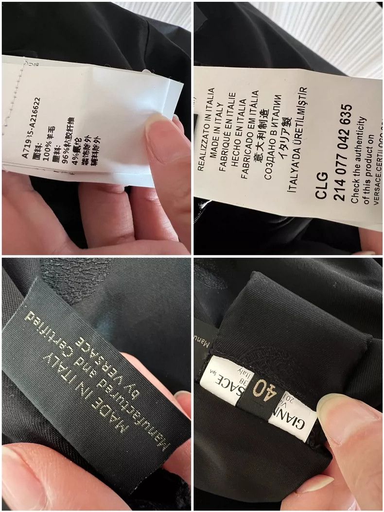 Versace Versace Medusa silver buckle wool slim fit blazer casual s Size S / US 4 / IT 40 - 6 Thumbnail