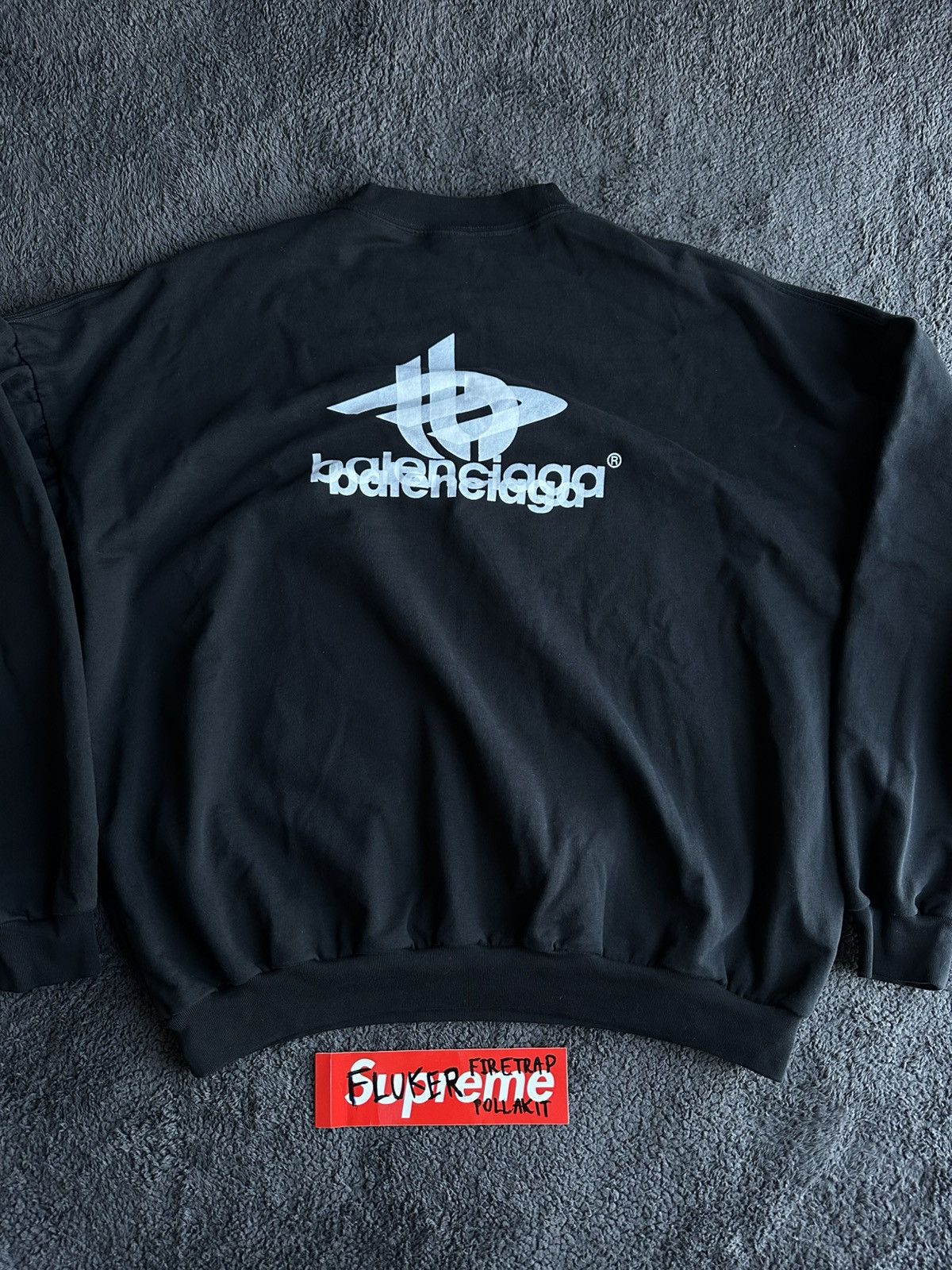 Balenciaga Balenciaga phantom overlapping logo sweat XXL Size US XXL / EU 58 / 5 - 10 Thumbnail