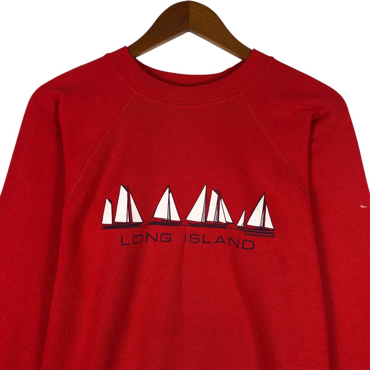 Hanes Vintage HANES Long Island Printed Sweatshirt Size US S / EU 44-46 / 1 - 2 Thumbnail