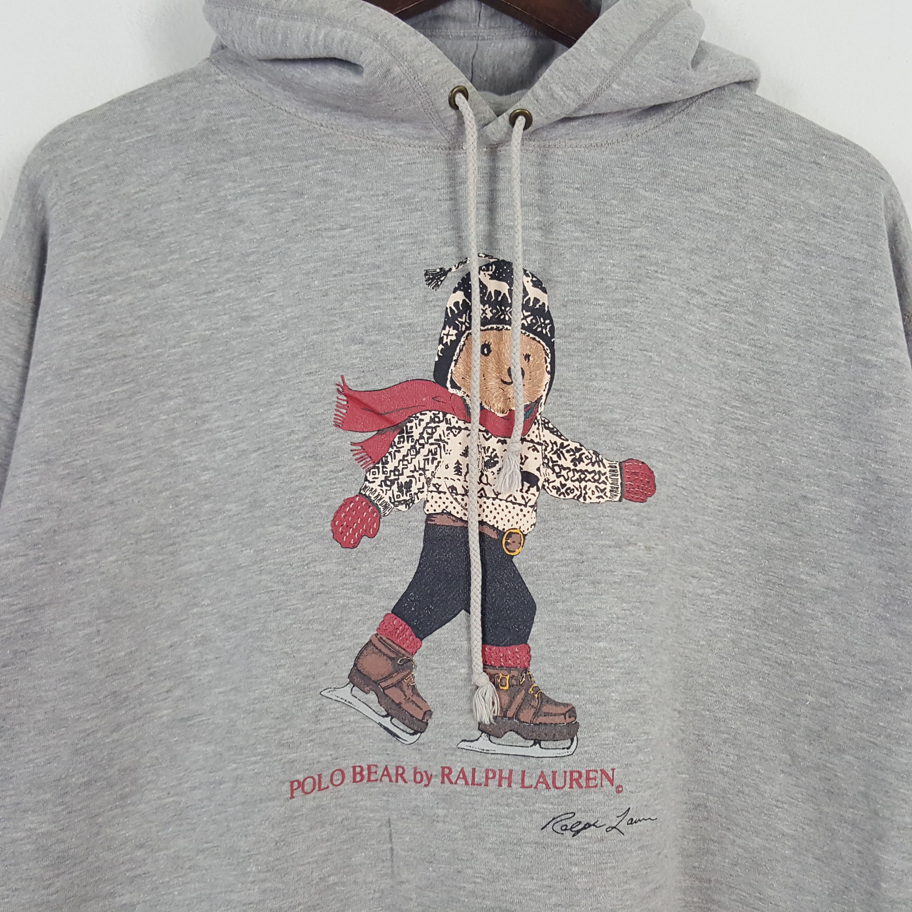 Polo Ralph Lauren × Vintage Vintage Polo Bear By Ralph Lauren Bear Sweatshirt Hoodies Size US M / EU 48-50 / 2 - 2 Thumbnail