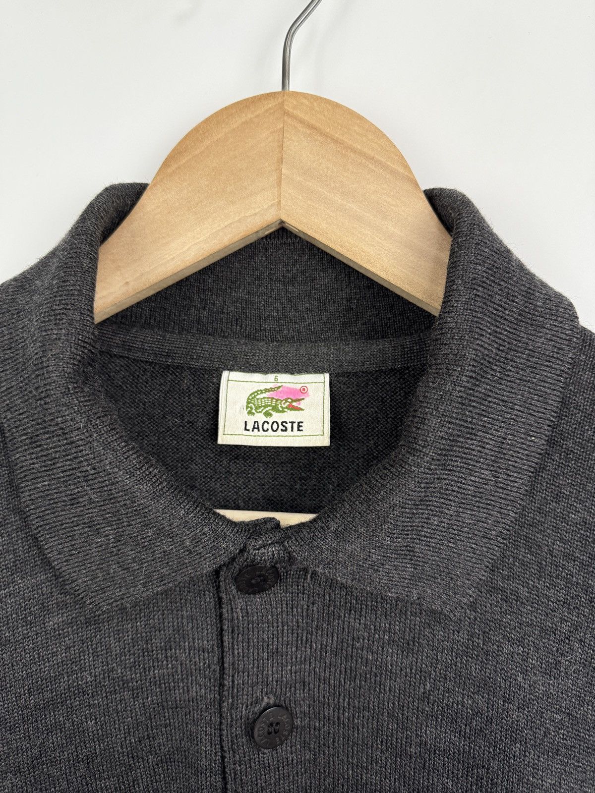 Lacoste 🇫🇷 Vintage 90s Lacoste Wool Sweater Made in France Y2K Retro Size US XL / EU 56 / 4 - 5 Thumbnail