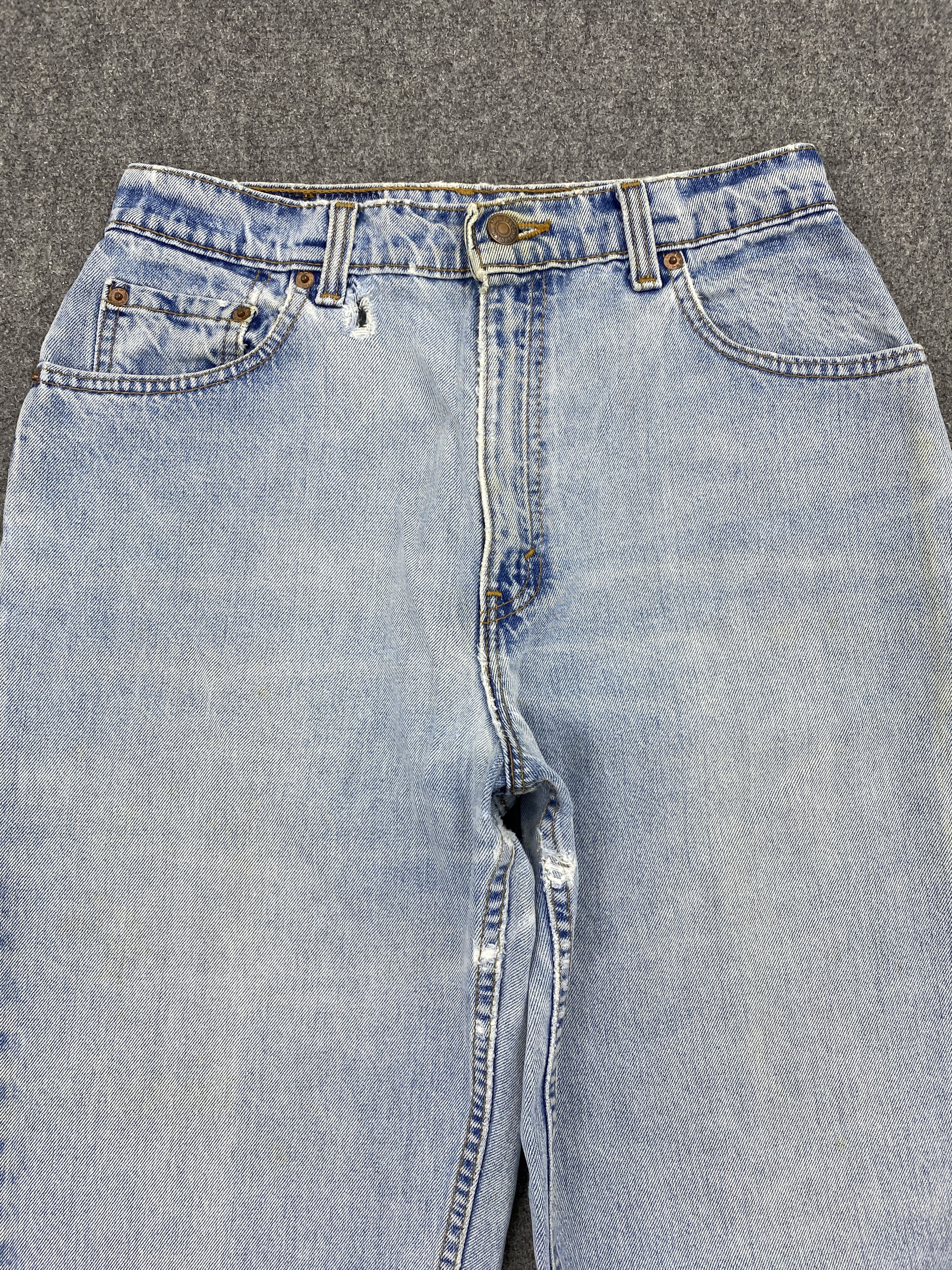 Levi's × Vintage Vintage Levis 551 Light Washed Jeans Size US 27 - 2 Thumbnail