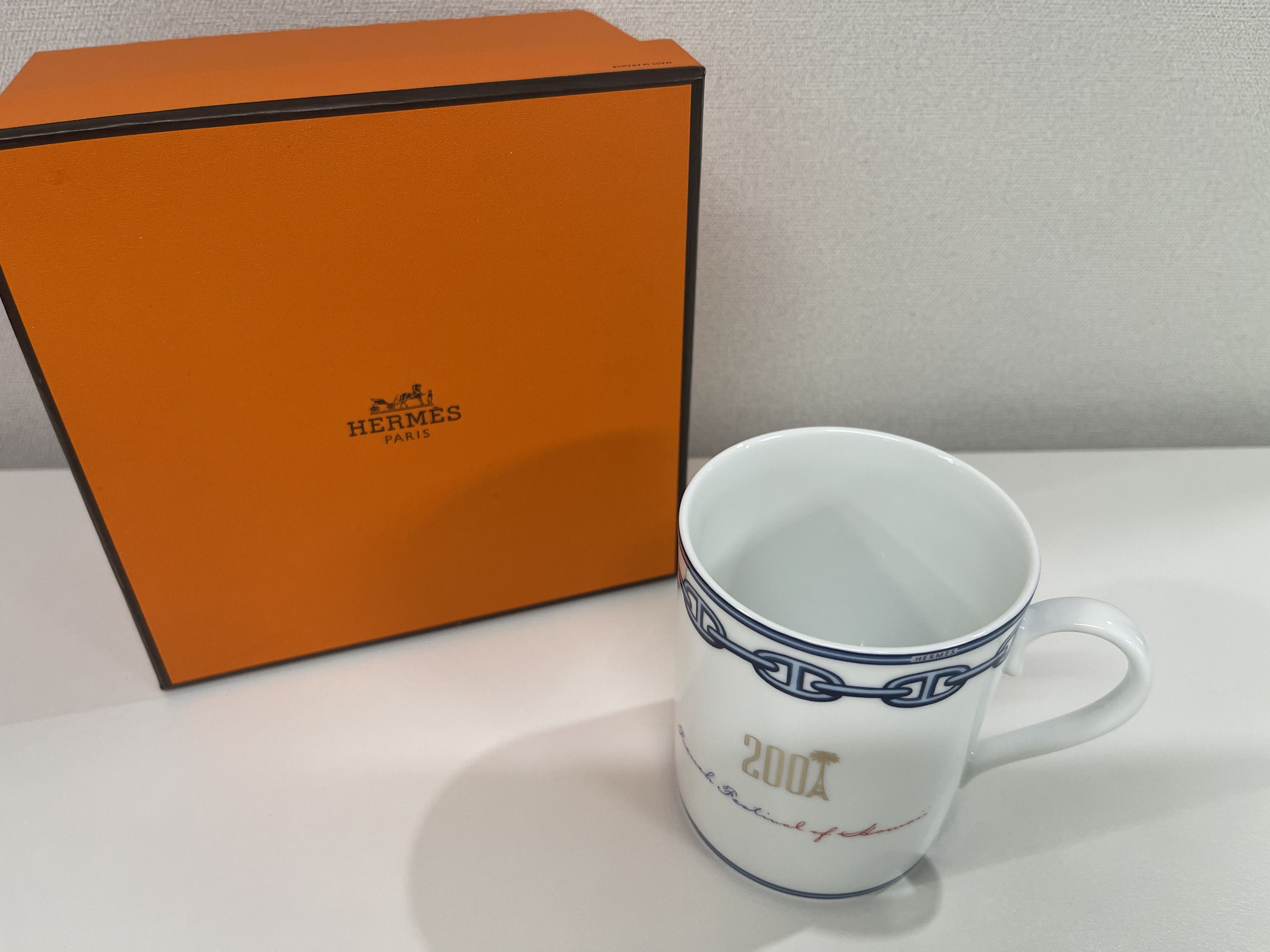 Hermes Hermes Chaine D'Ancre Blue Hawaii Limited Mug Cup 1P Size ONE SIZE - 6 Thumbnail