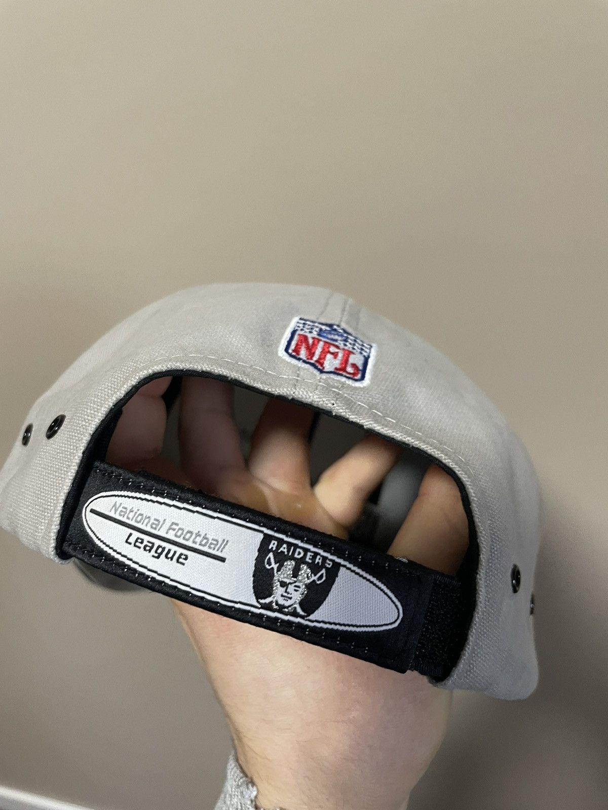 NFL × Vintage Vintage Oakland Raiders NFL Proline Reebok Adjustable Hat Size ONE SIZE - 5 Thumbnail