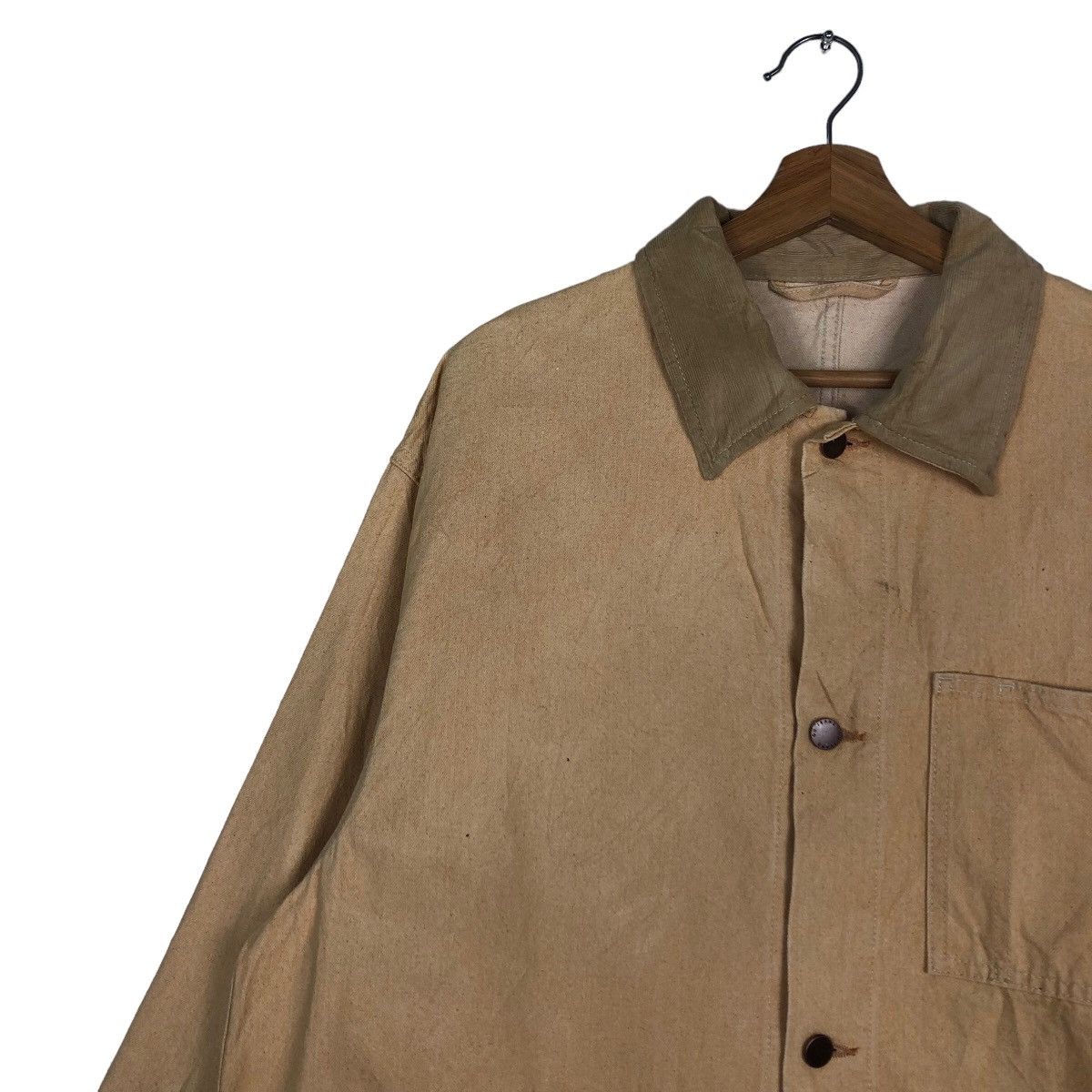 Japanese Brand 🔥Vintage Chore Jacket GU Japan Issey Miyake Design Size US L / EU 52-54 / 3 - 7 Thumbnail