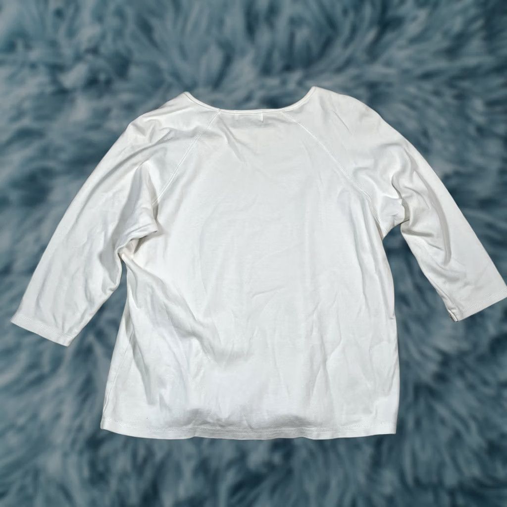 Vintage K Arnold Women Longsleeve White Blouse XL Top Mens? Size XL / US 12-14 / IT 48-50 - 1 Thumbnail