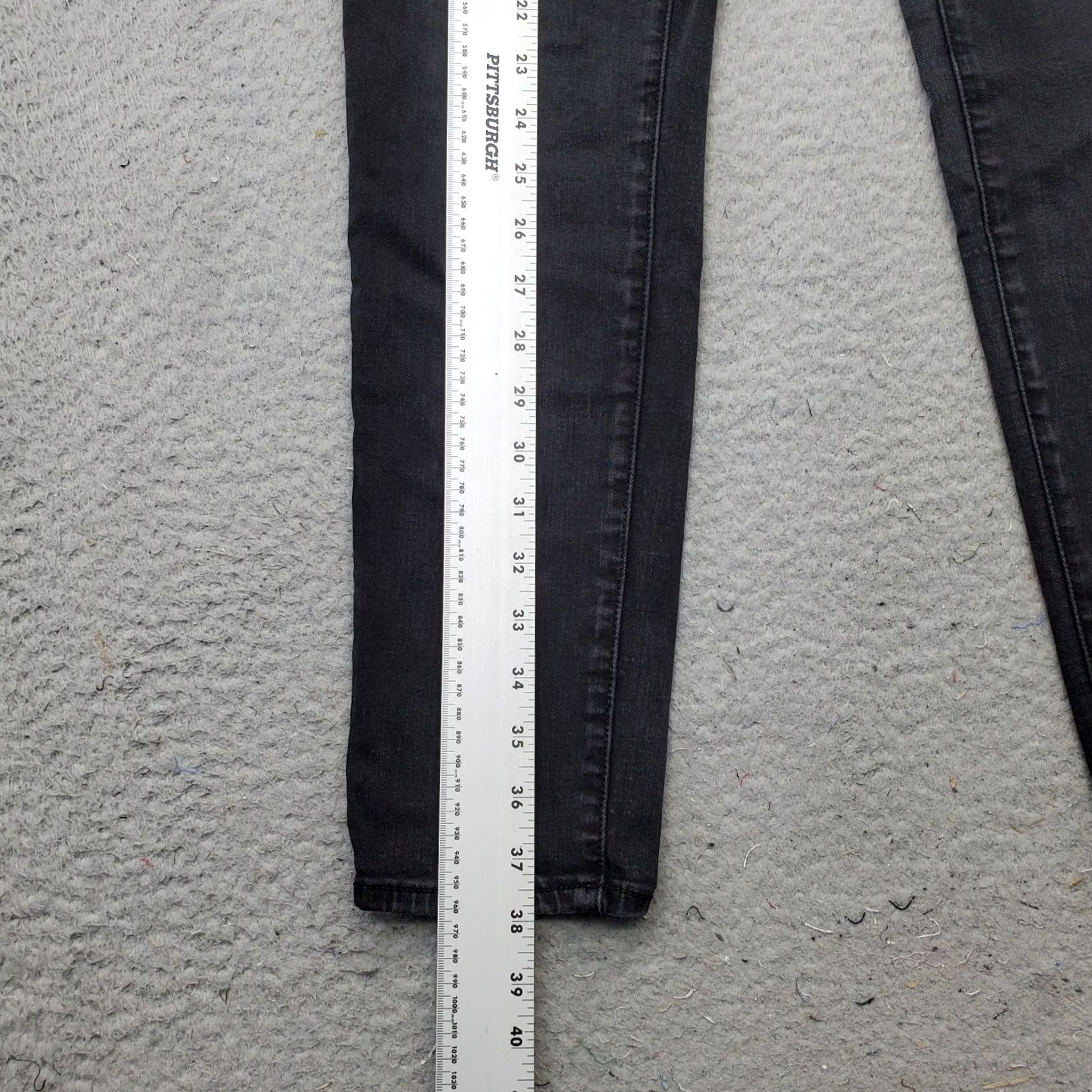 American Eagle Outfitters American Eagle Outfitters Womens 12 Black Super Stretch High Rise Jegging Jeans Size 34" / US 12 / IT 48 - 3 Thumbnail