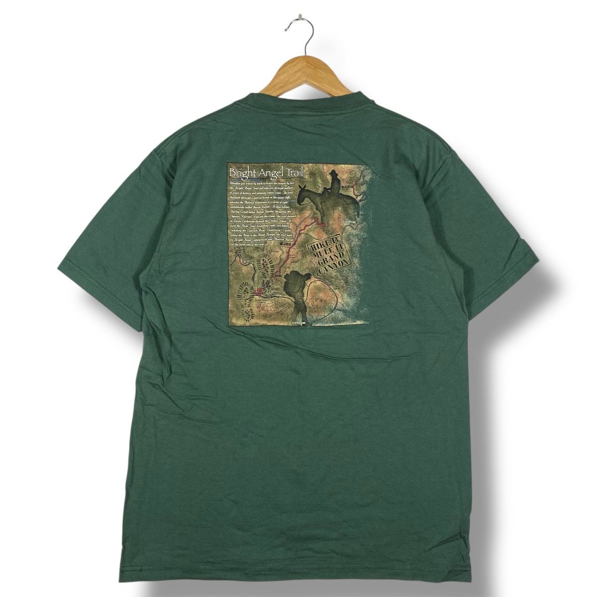 Vintage Vintage 90's BRIGHT ANGEL TRAIL Grand Canyon Tee Shirt Size US L / EU 52-54 / 3 - 1 Thumbnail