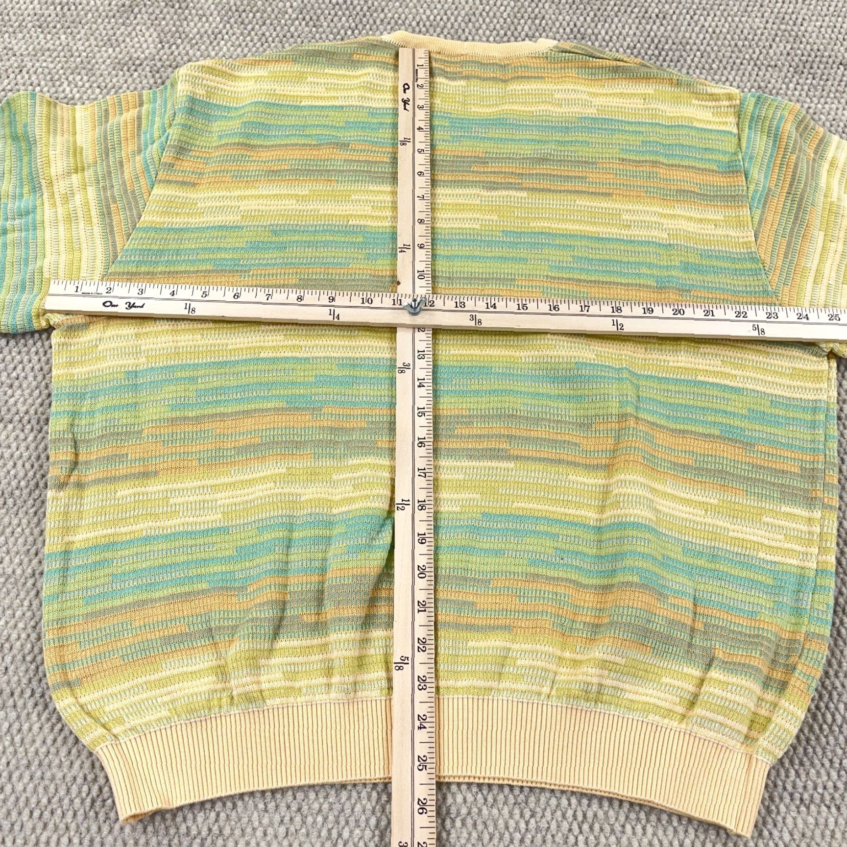 Vintage VINTAGE St. Croix Mens Sweater Pullover Adult XL Long Sleeve Striped Knit Yellow Casual Size US XL / EU 56 / 4 - 6 Thumbnail