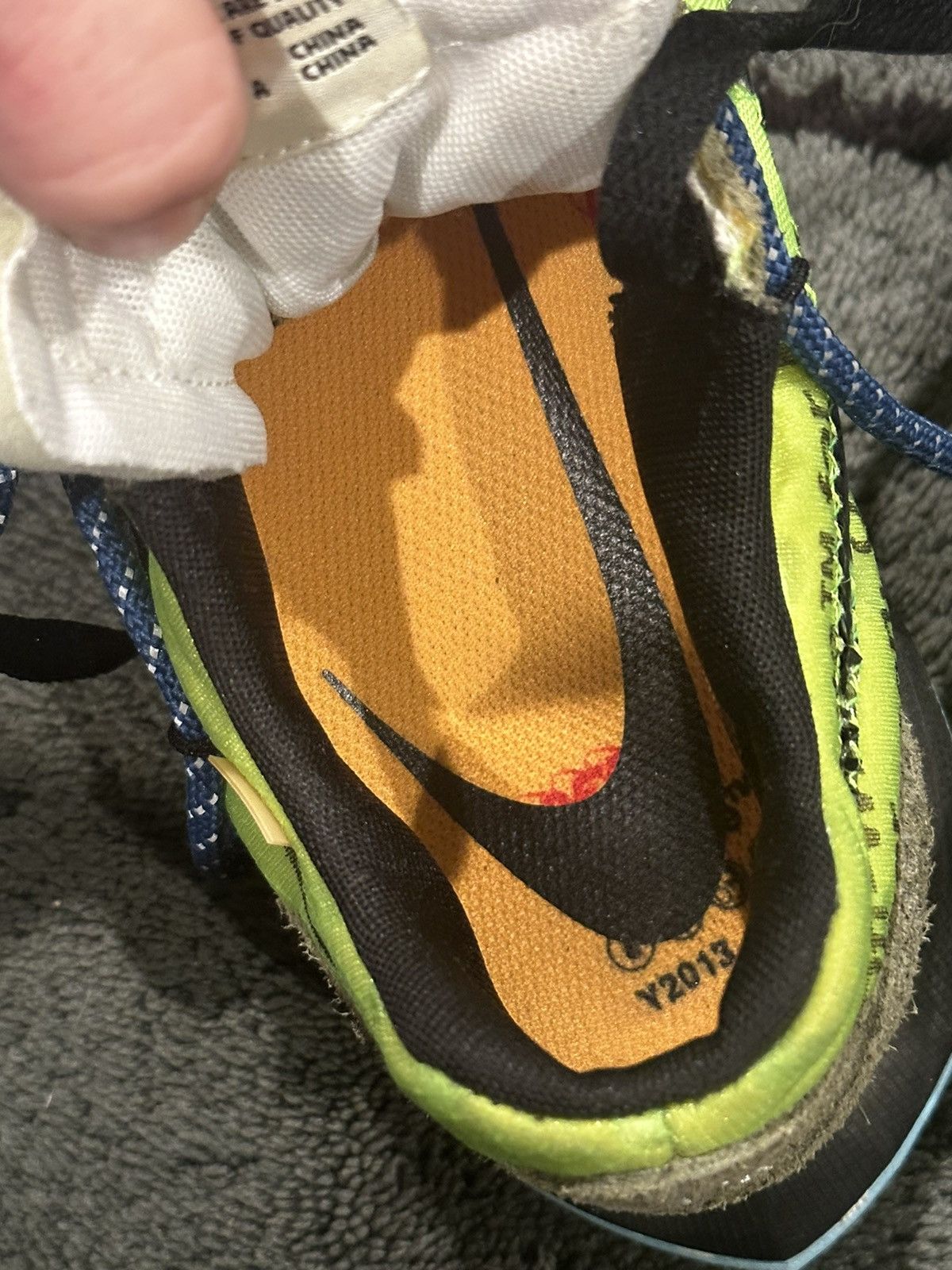 Nike × Off-White OFF-White x Nike Zoom Terra Kiger 5 Green Size US 10 / EU 43 - 8 Thumbnail