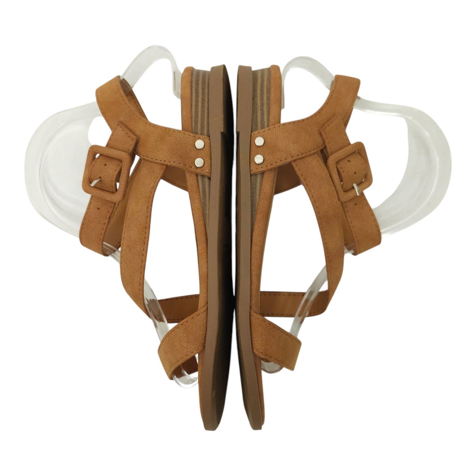 Other Solanz Sydney Strappy Sandals Womens 7 M Buckle Faux Leather Size US 7 / IT 37 - 13 Thumbnail