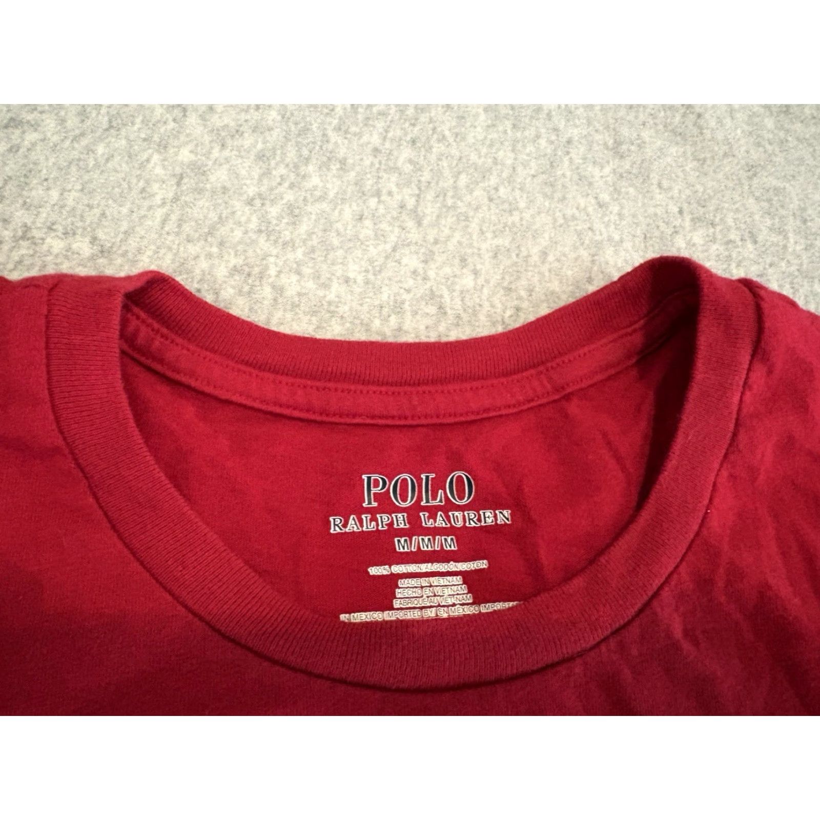Polo Ralph Lauren Polo Ralph Lauren Polo Bear Tee Red Long SleeveT-Shirt Mens M Red Christmas Bear Cotton Shirt Mens Medium Size US M / EU 48-50 / 2 - 2 Thumbnail