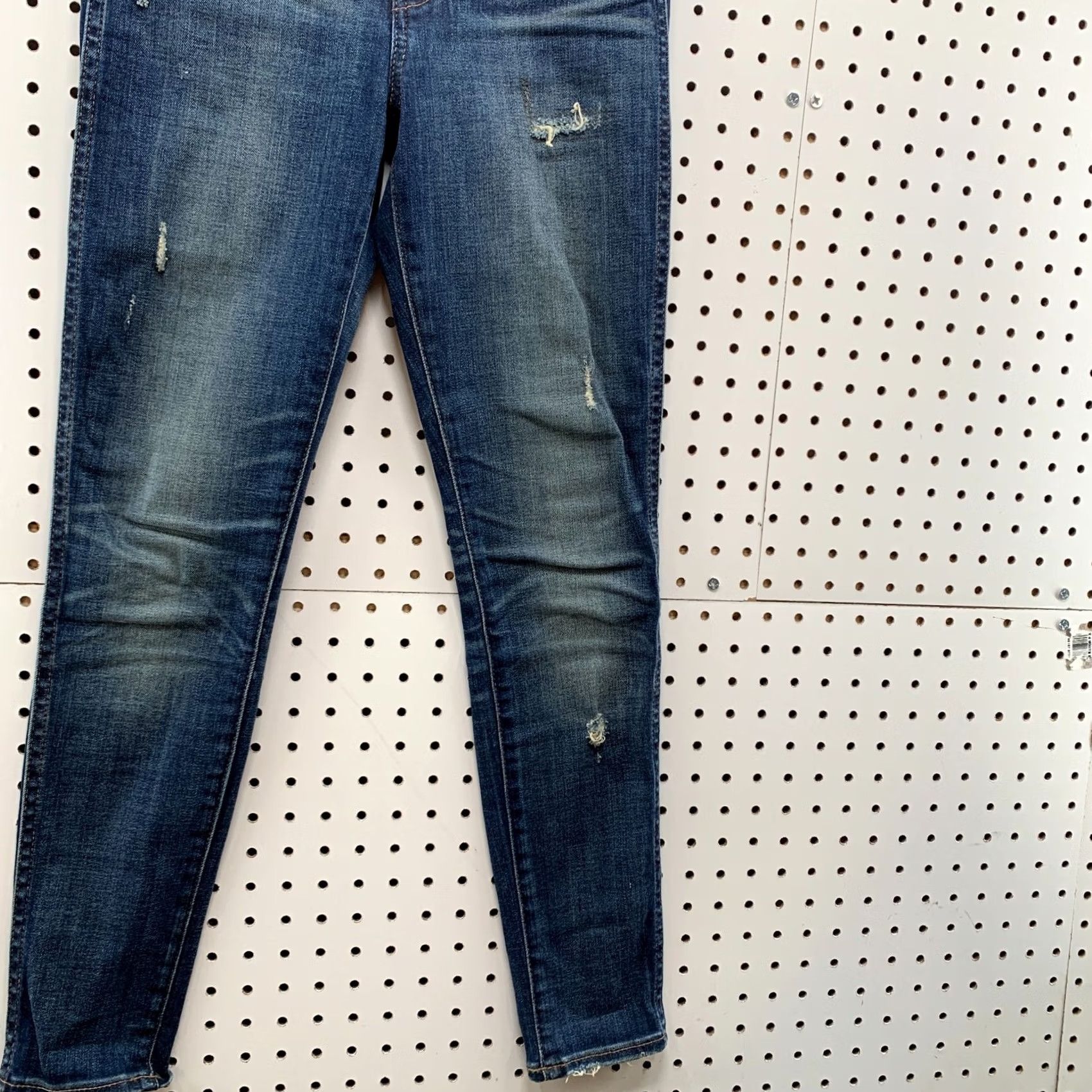 Madewell Madewell Jeans Women Size 25 Skinny Blue Distressed High Rise Size 42" / US 20 - 5 Thumbnail