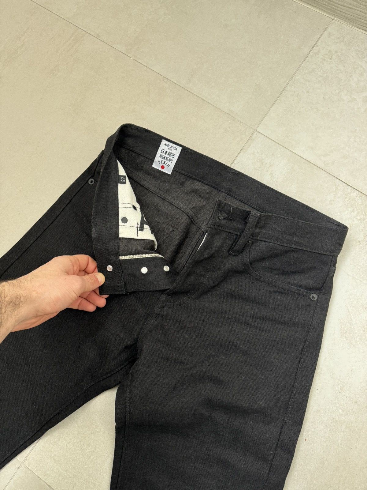 Rogue Territory RGT Rogue Territory Selvedge Black Jeans Skinny Japan Menpu Size US 27 - 3 Thumbnail
