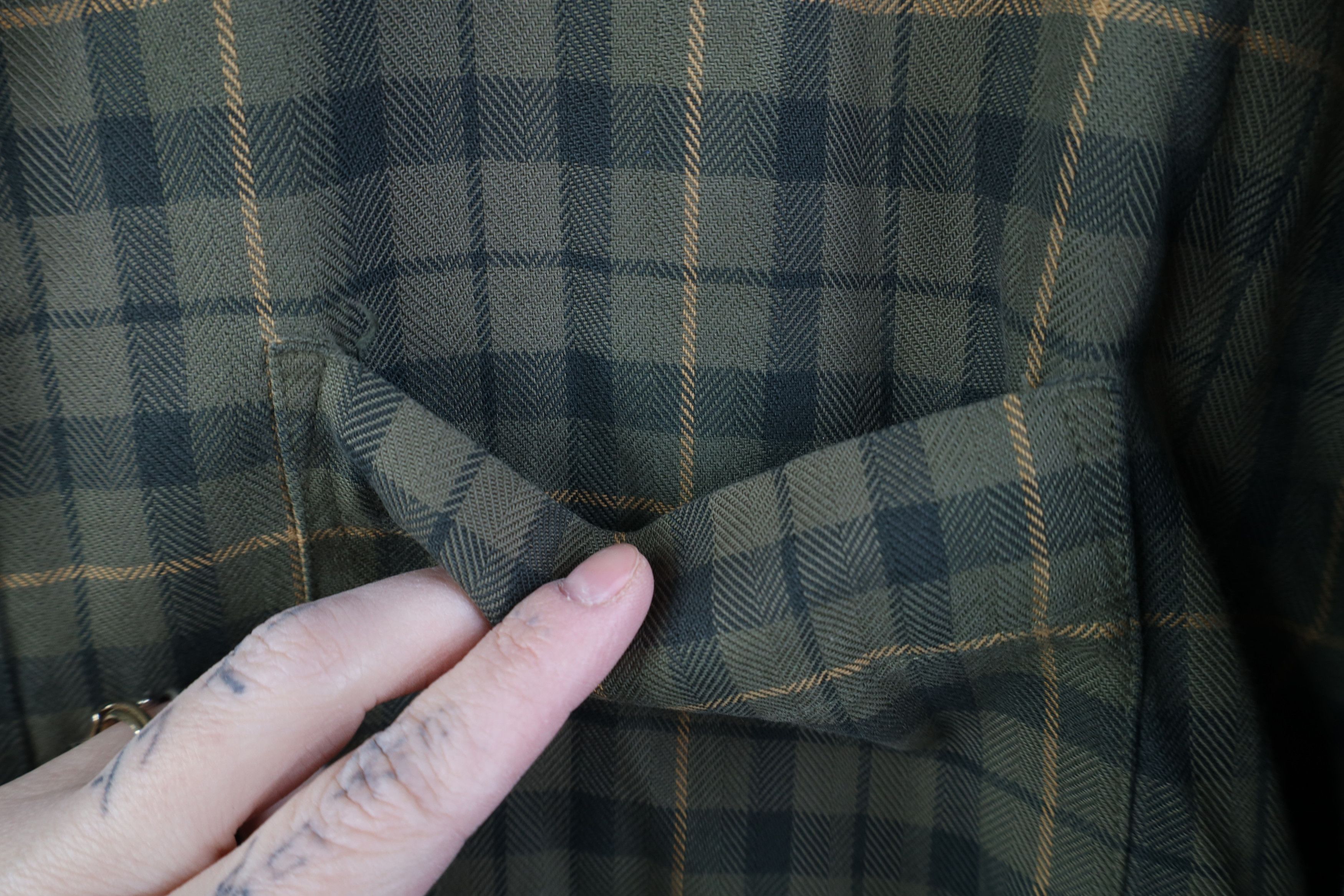 L.L. Bean Vintage 90s LL Bean Heavy Herringbone Plaid Button Shirt Size US XXL / EU 58 / 5 - 7 Thumbnail