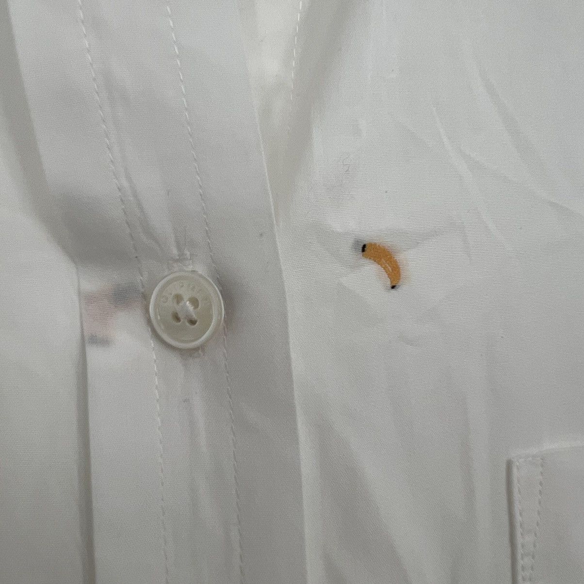 Equipment Equipment Femme White Fruit Banana Embroidered Button Shirt Size S / US 4 / IT 40 - 4 Thumbnail