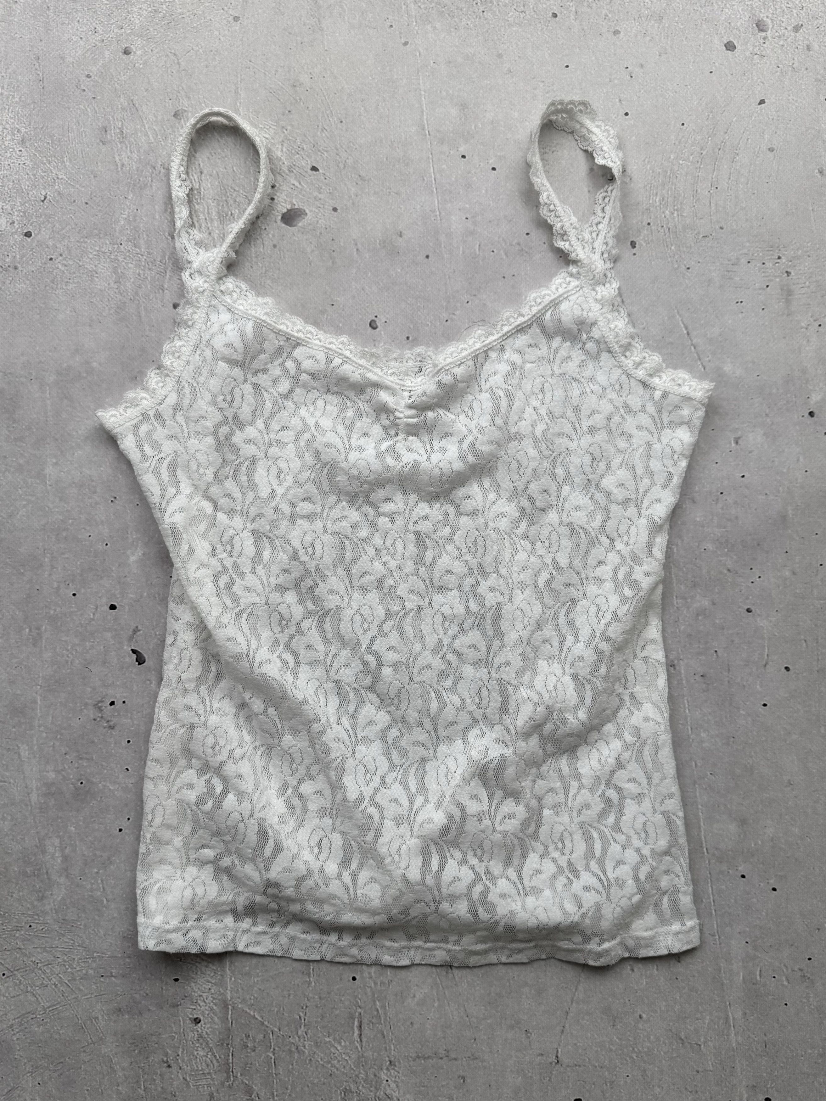 Japanese Brand × Vintage Vintage Lace Mesh Tank Top Size S / US 4 / IT 40 - 1 Thumbnail