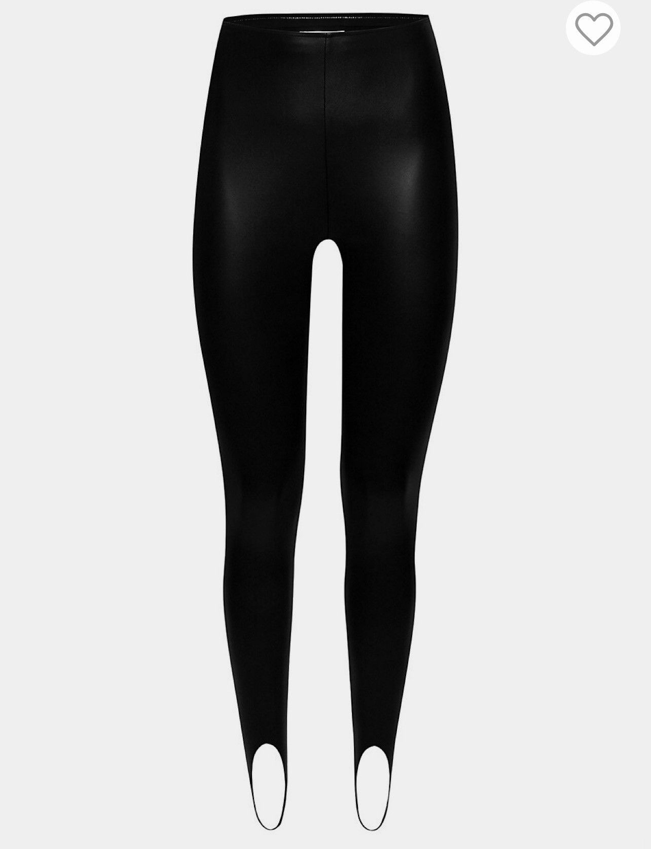 Amina Muaddi Amina Muaddi x Wolford Vegan Leather Stirrup Leggings Size 27" / US 4 / IT 40 - 4 Thumbnail