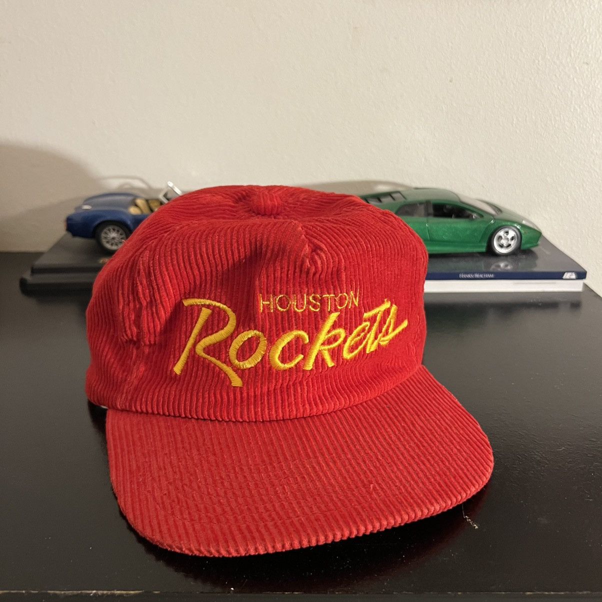 Vintage 90s Sports Specialties Houston Rockets Corduroy Hat