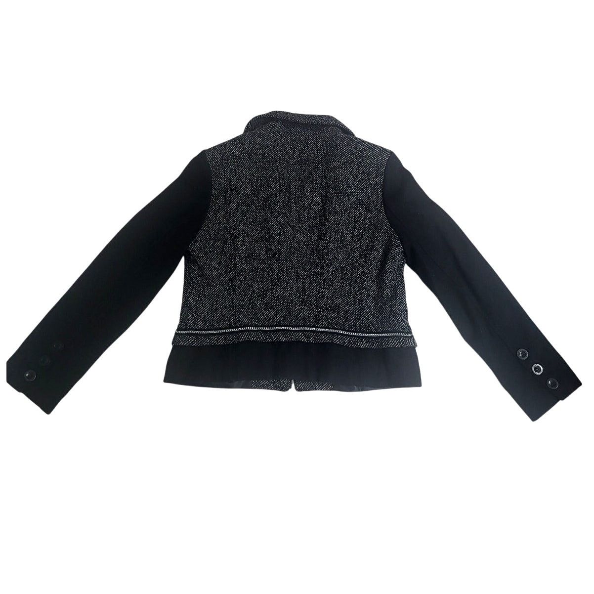 Guess Guess Wool Blend Black & White Jacket Zipper Metal Trim - XL Size XL / US 12-14 / IT 48-50 - 3 Thumbnail